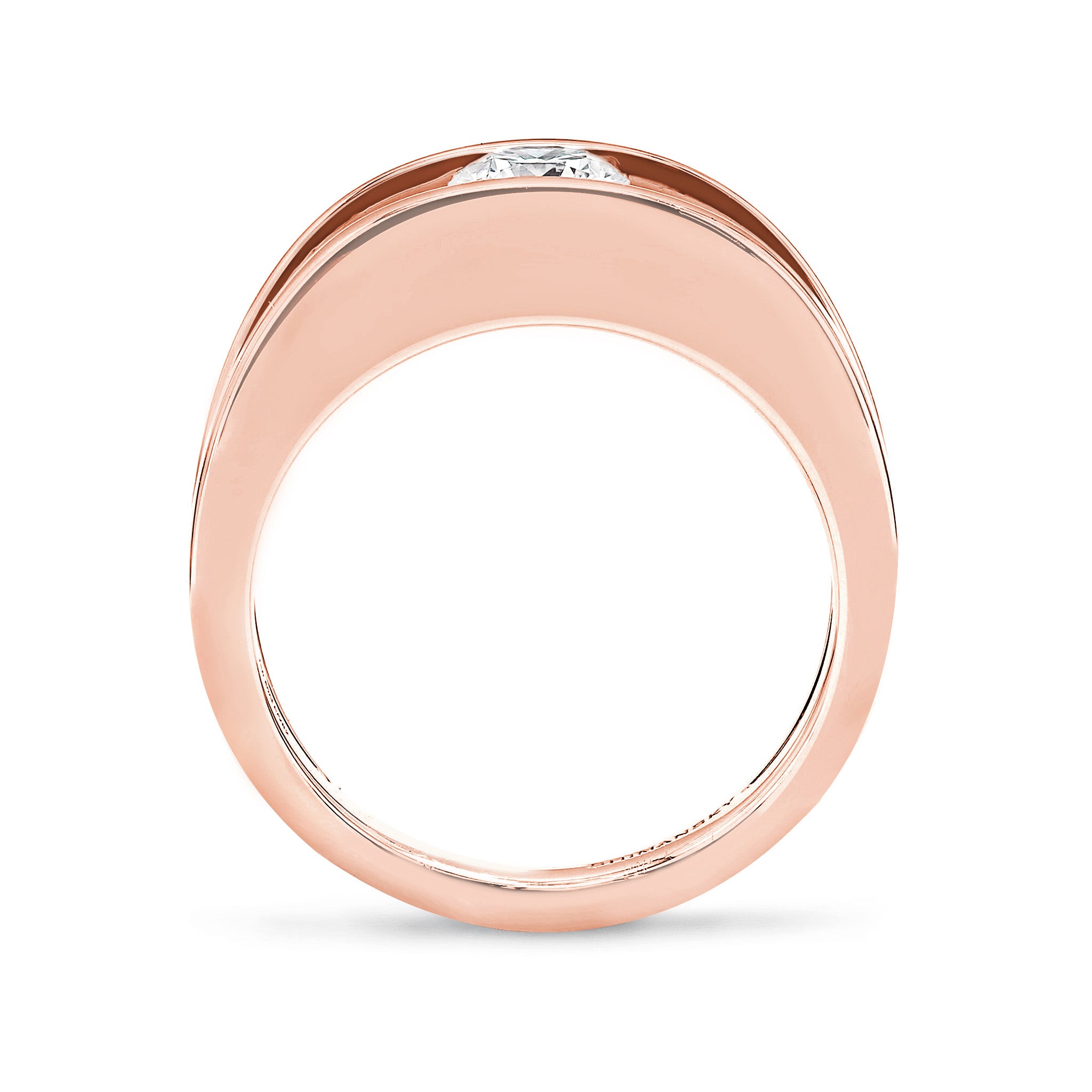 Shimansky 0.5ct Millennium Iconic Diamond Ring 18K Rose Gold Side View