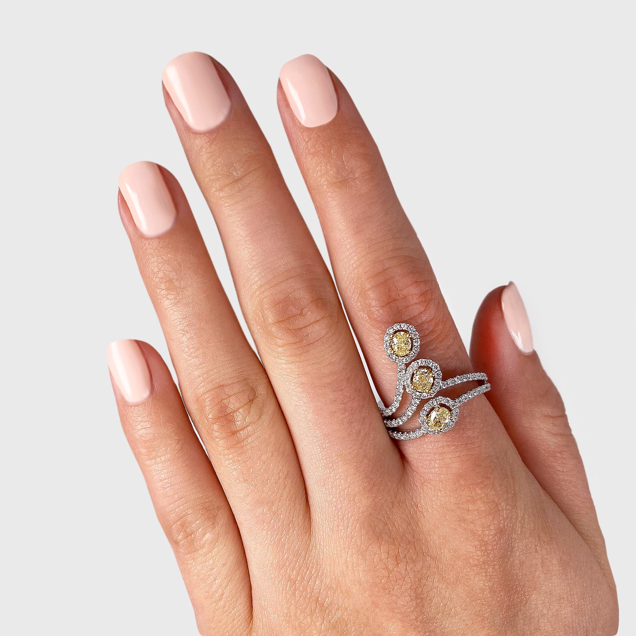 Fancy Yellow Dress Ring
