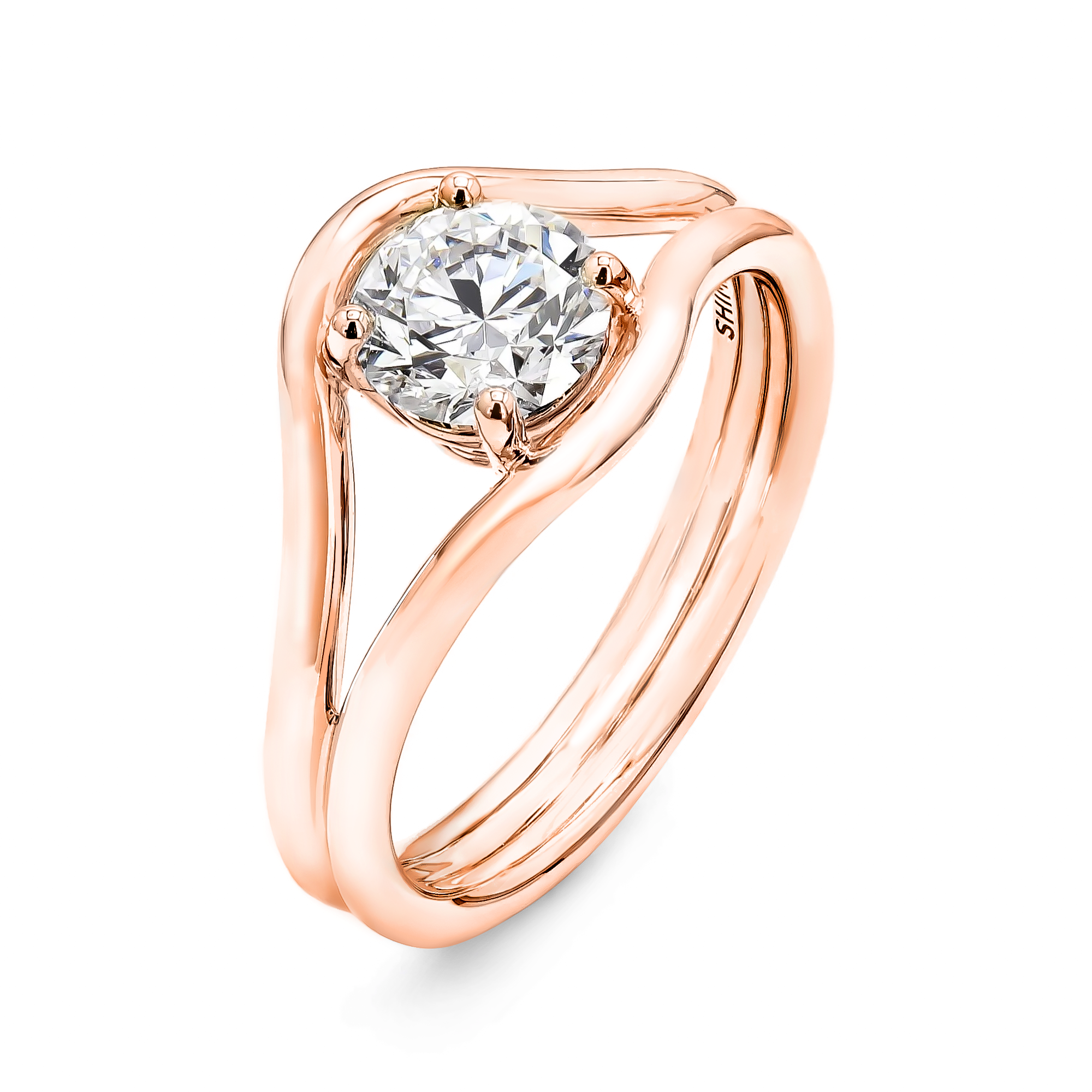 Double Silhouette Diamond Engagement Ring - Shimansky Jewelry