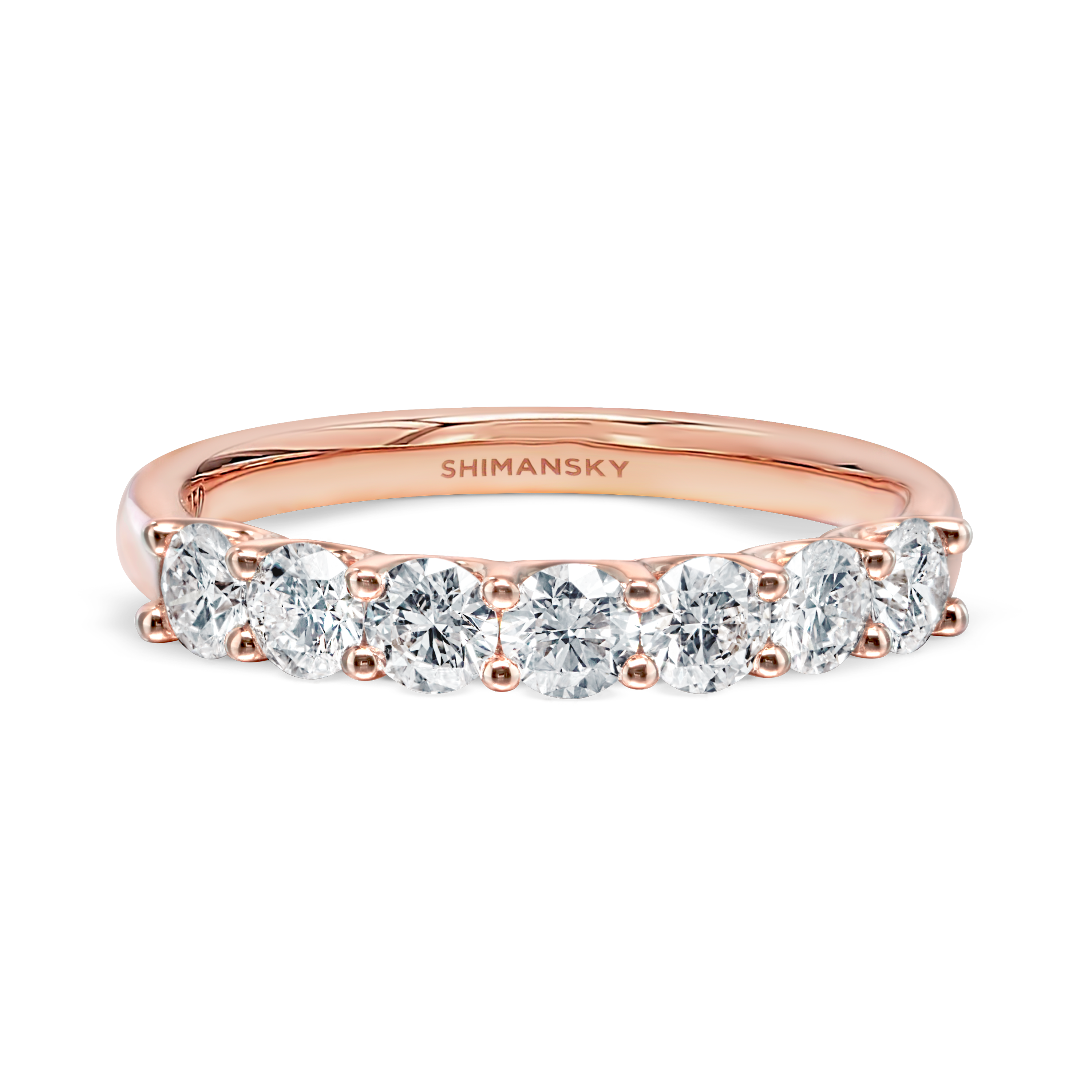 Half Eternity U-Colet Diamond Ring - Shimansky Jewelry