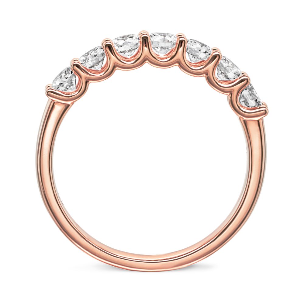 Half Eternity U-Colet Diamond Ring - Shimansky Jewelry
