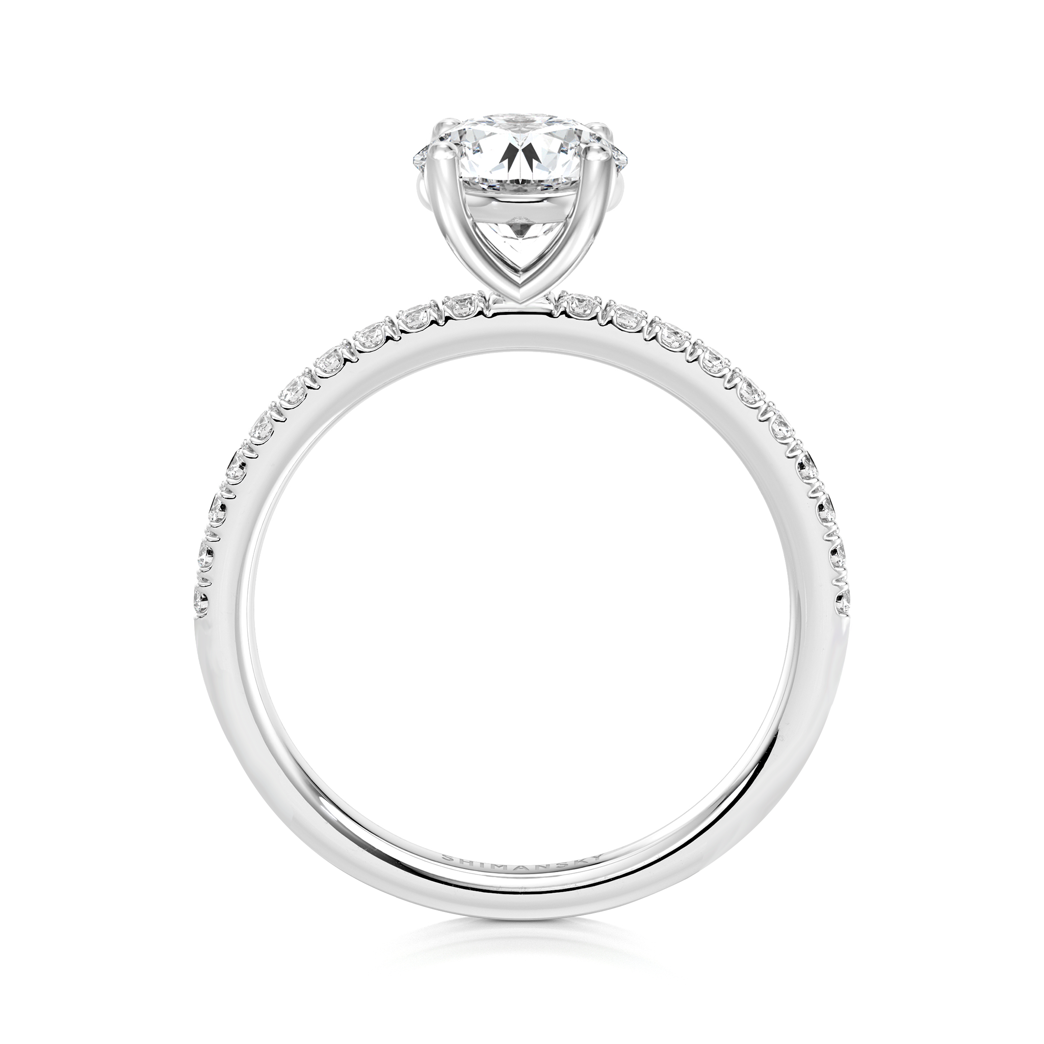 Microset Engagement Ring