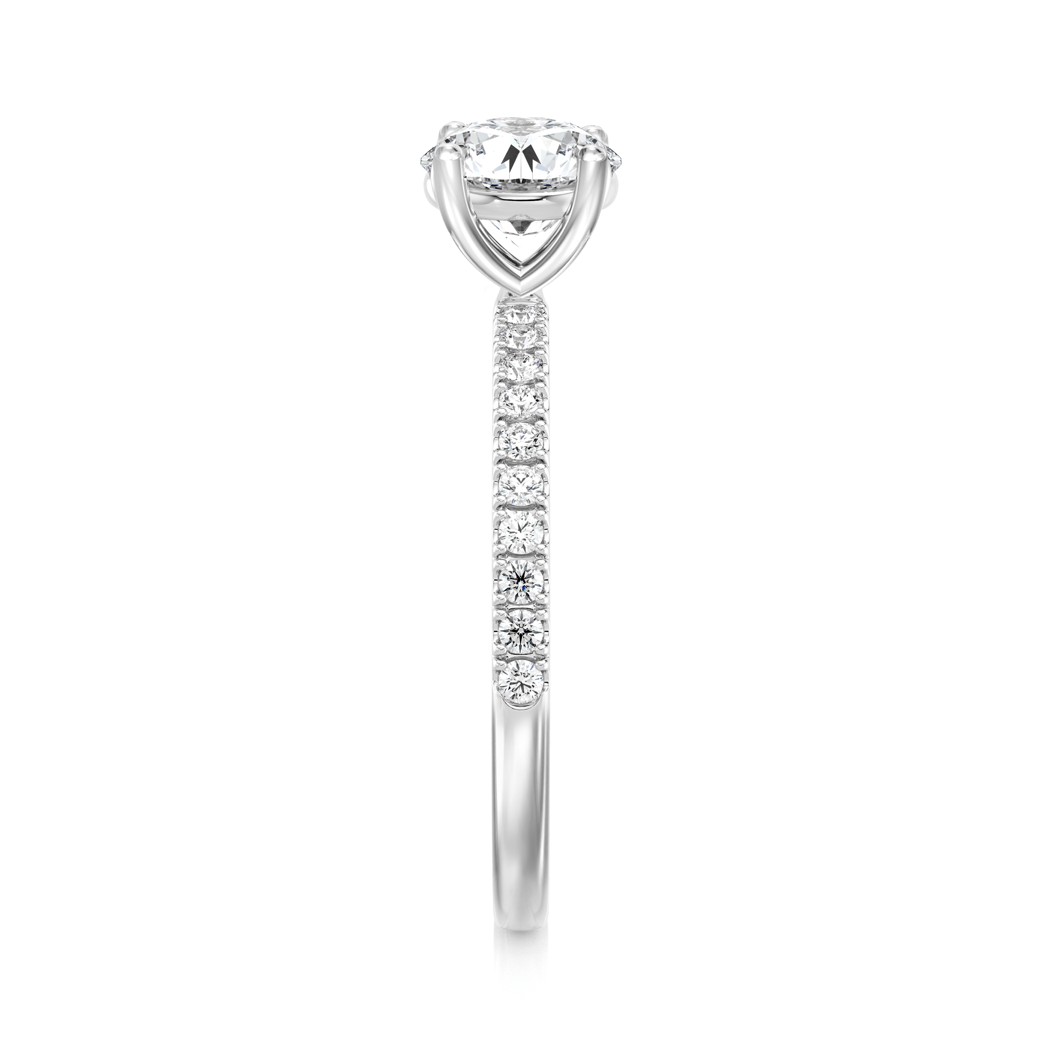 Microset Engagement Ring
