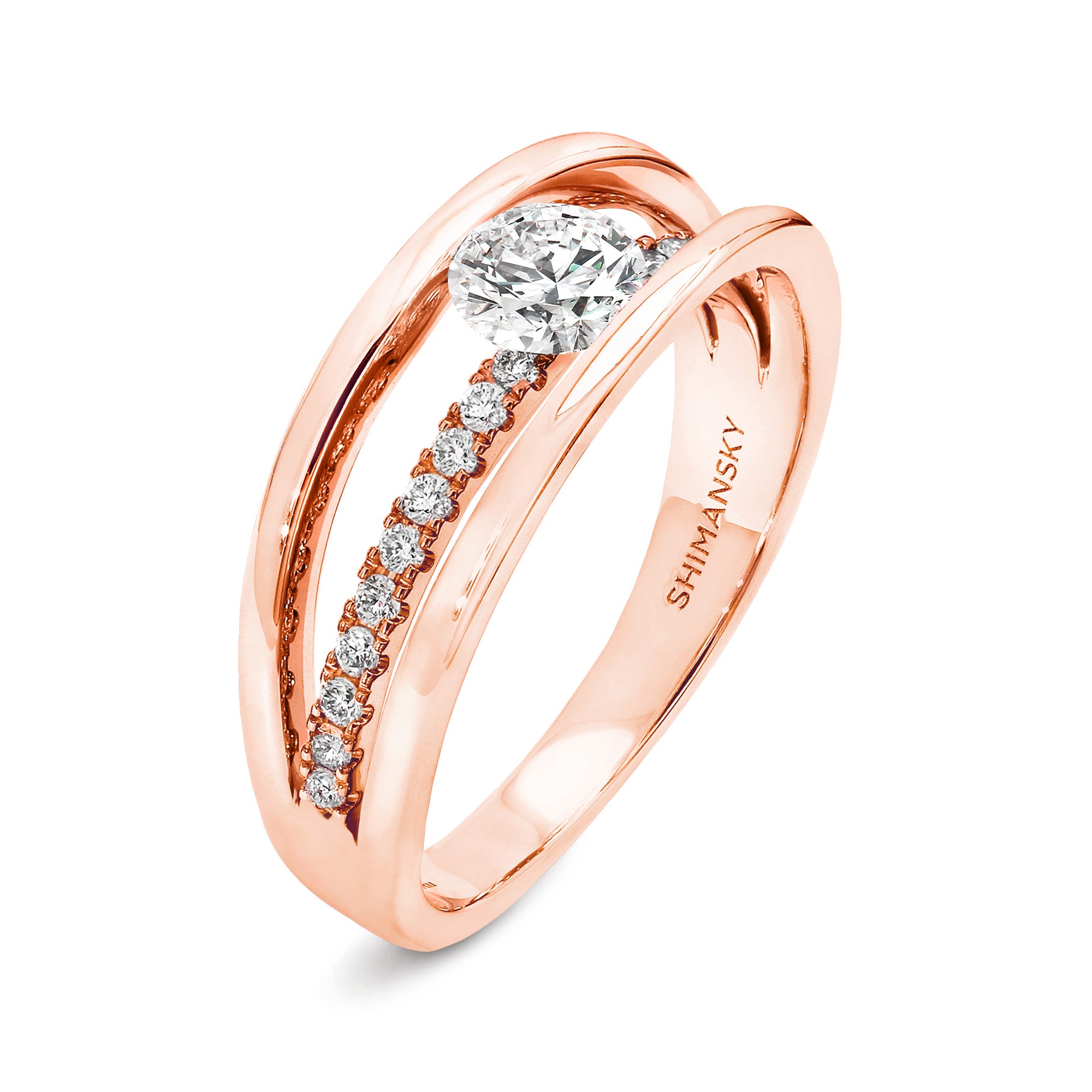 Evolym Microset Diamond Engagement Ring - Shimansky Jewelry