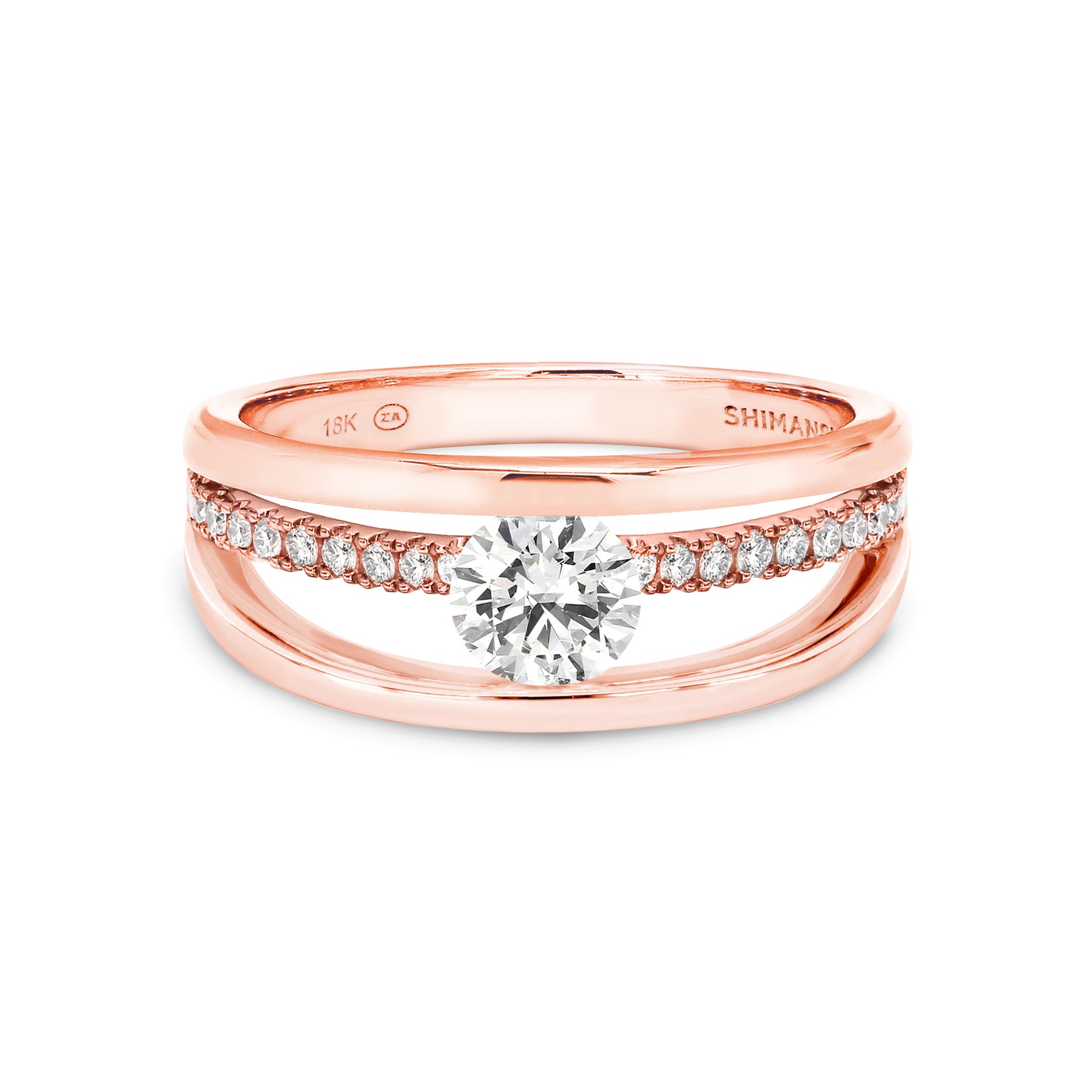 Evolym Microset Diamond Engagement Ring - Shimansky Jewelry