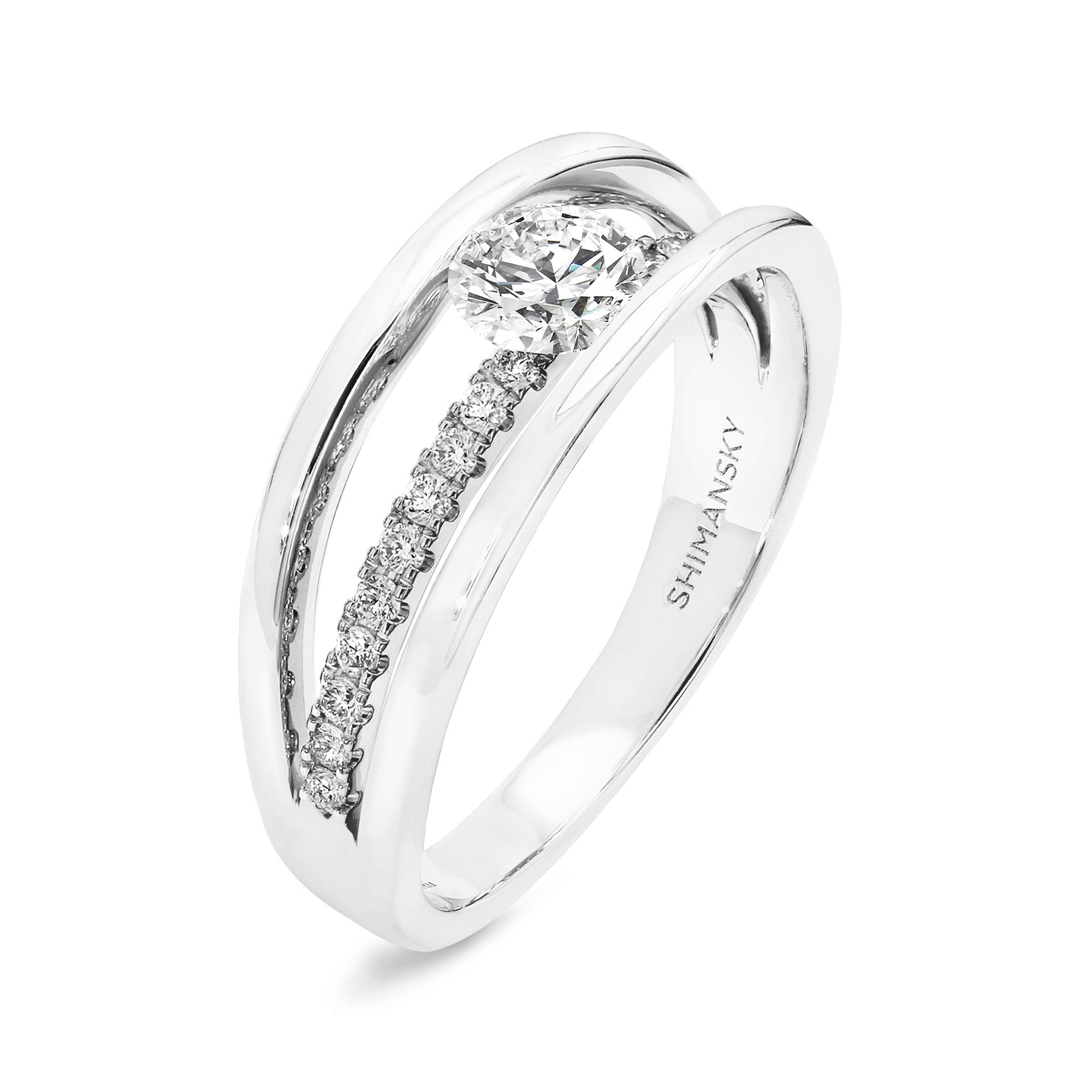 Evolym Microset Diamond Engagement Ring - Shimansky Jewelry