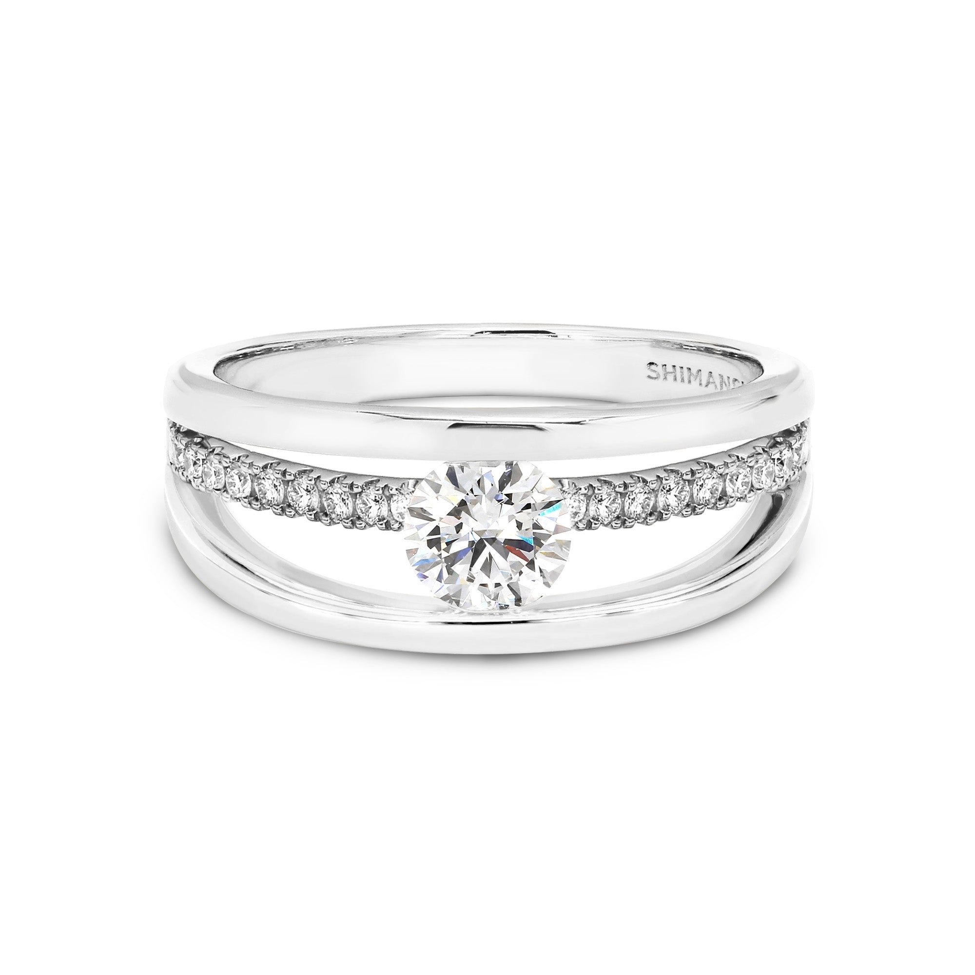Evolym Microset Diamond Engagement Ring - Shimansky Jewelry