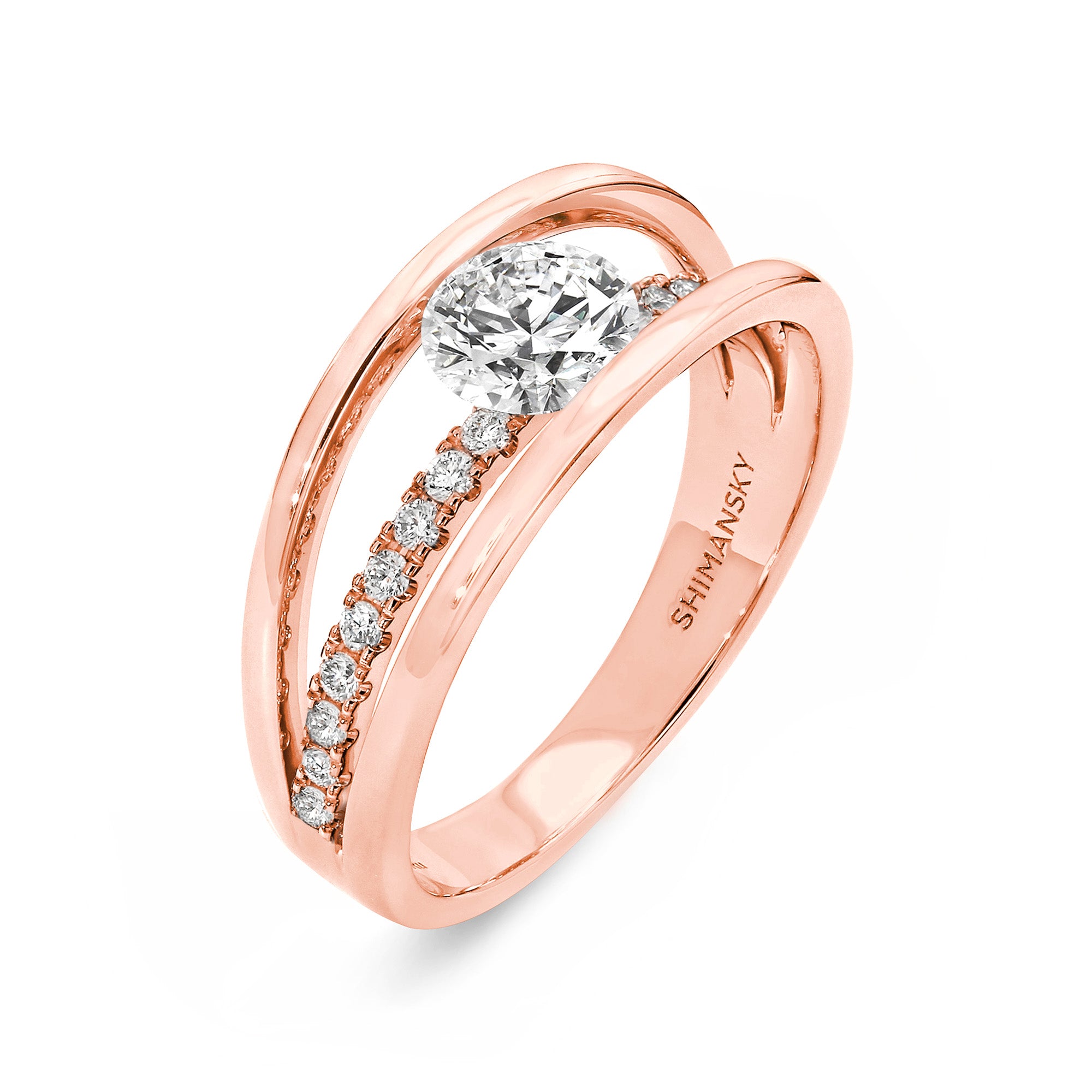 Evolym Microset Diamond Engagement Ring - Shimansky Jewelry