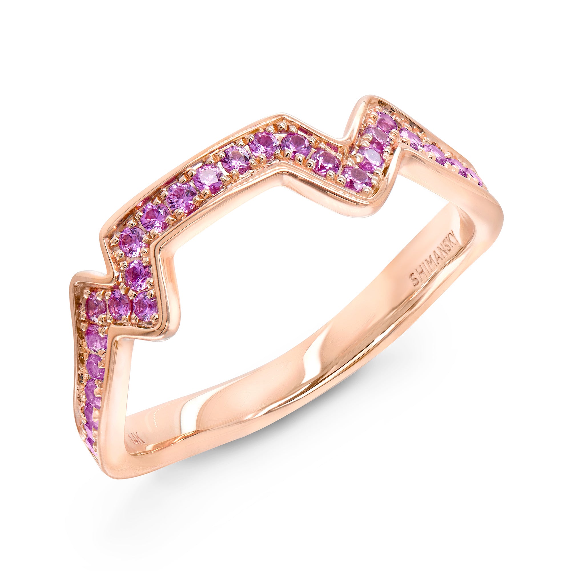 Table Mountain Pavé Sapphire Ring - Shimansky Jewelry