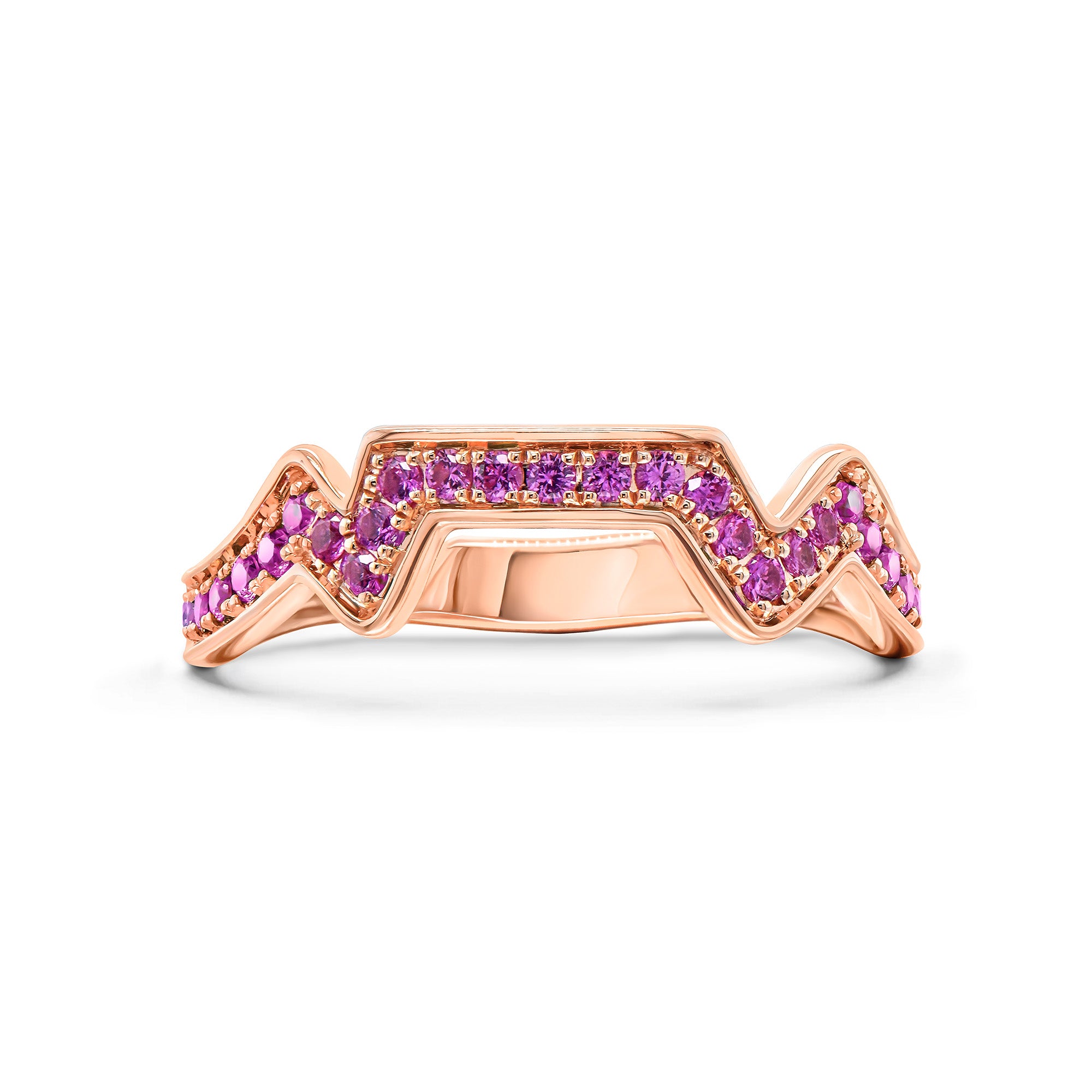 Table Mountain Pavé Sapphire Ring - Shimansky Jewelry