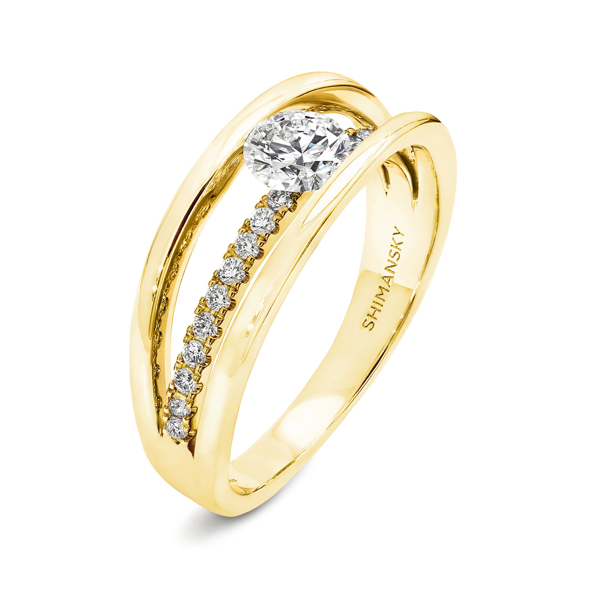 Evolym Microset Diamond Engagement Ring - Shimansky Jewelry