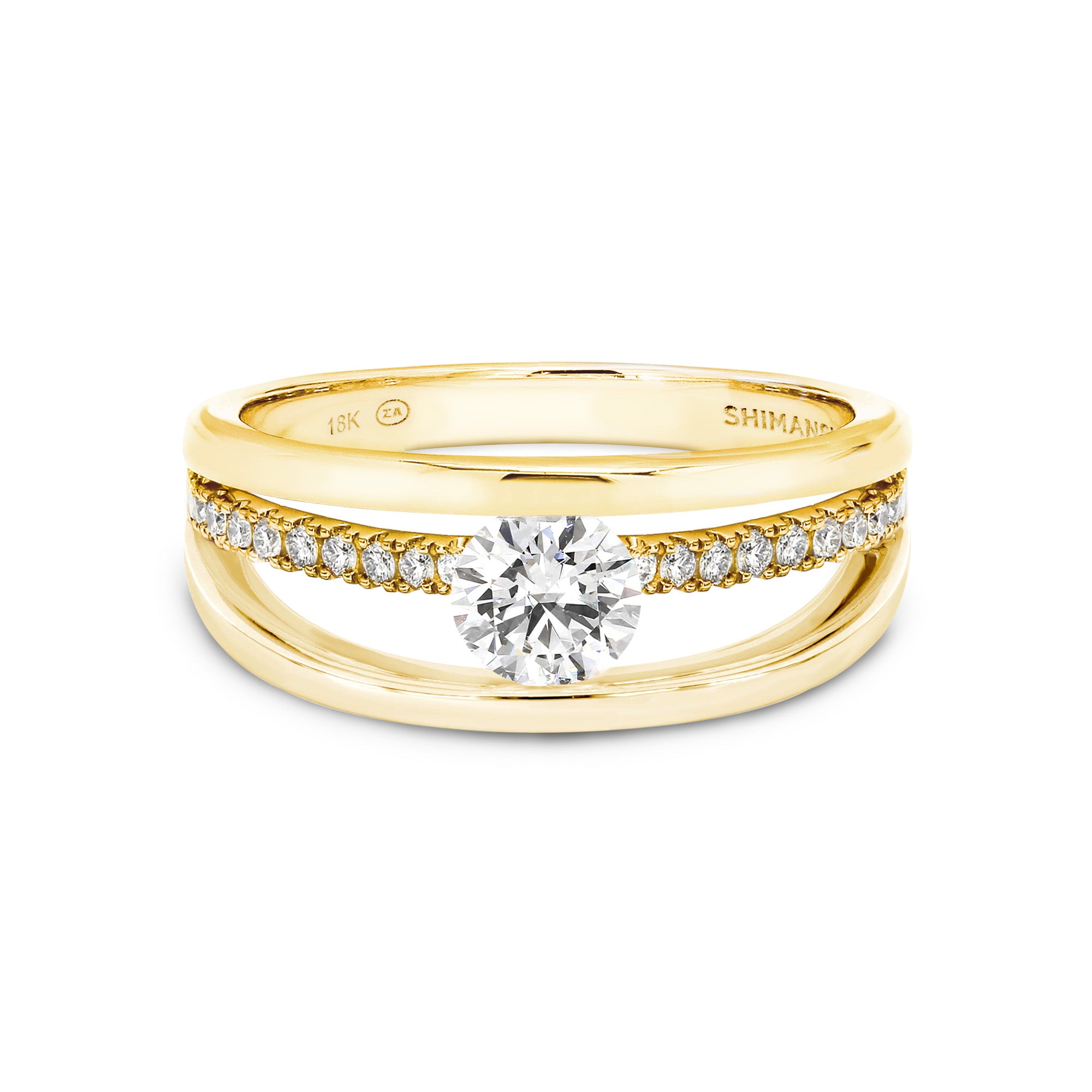 Evolym Microset Diamond Engagement Ring - Shimansky Jewelry