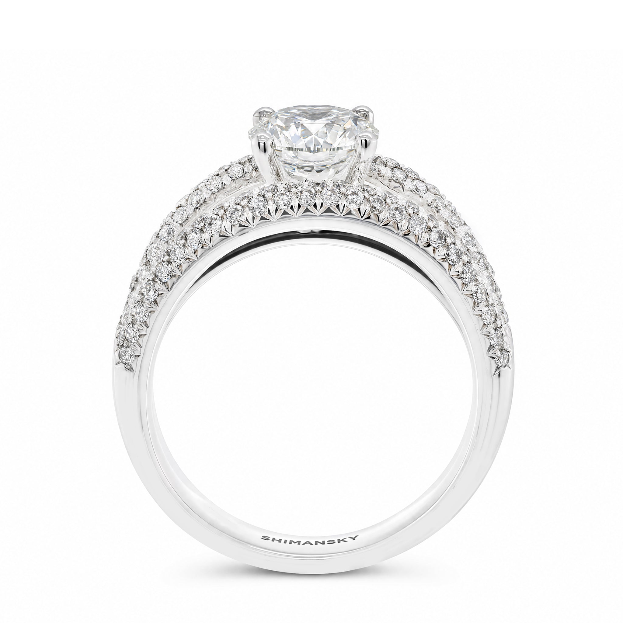 Eight Hearts Diamond Pavé Dress Ring