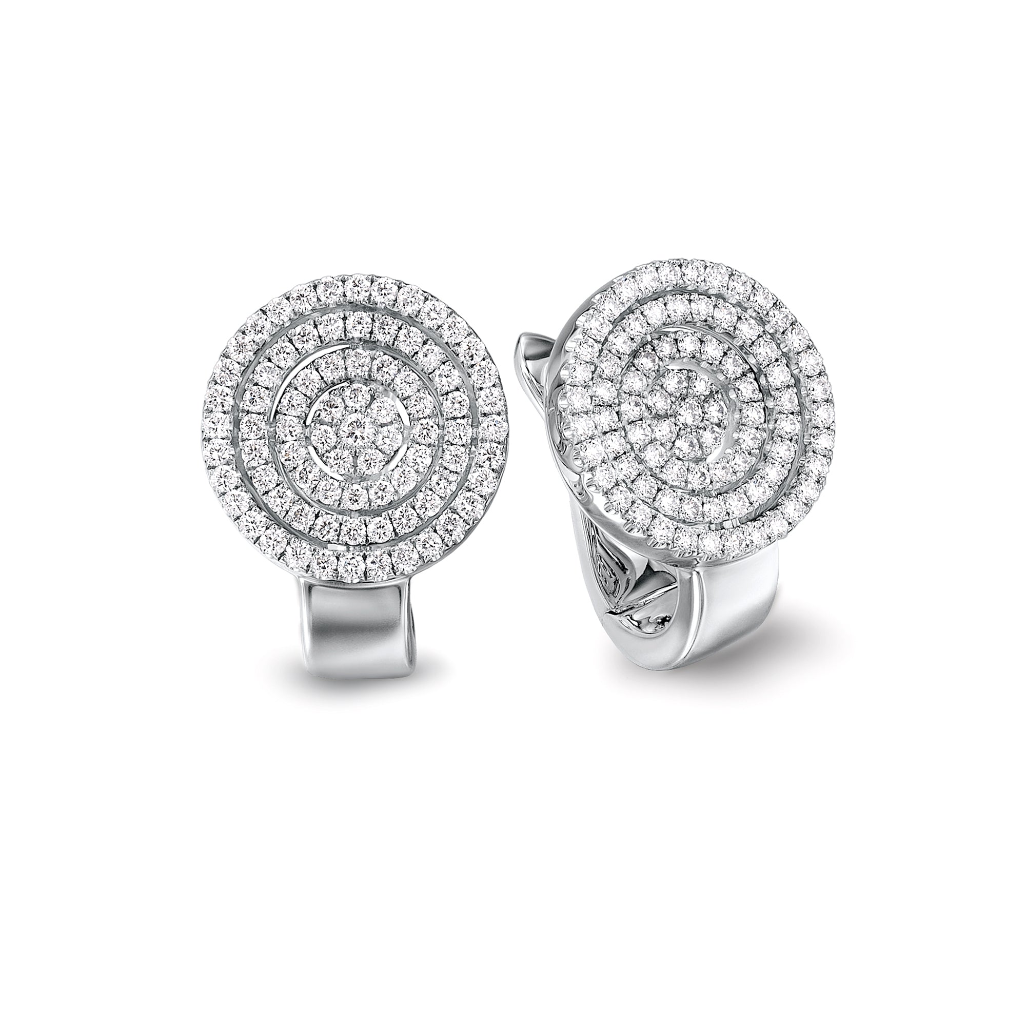 Starlight Diamond Round Earrings - Shimansky Jewelry