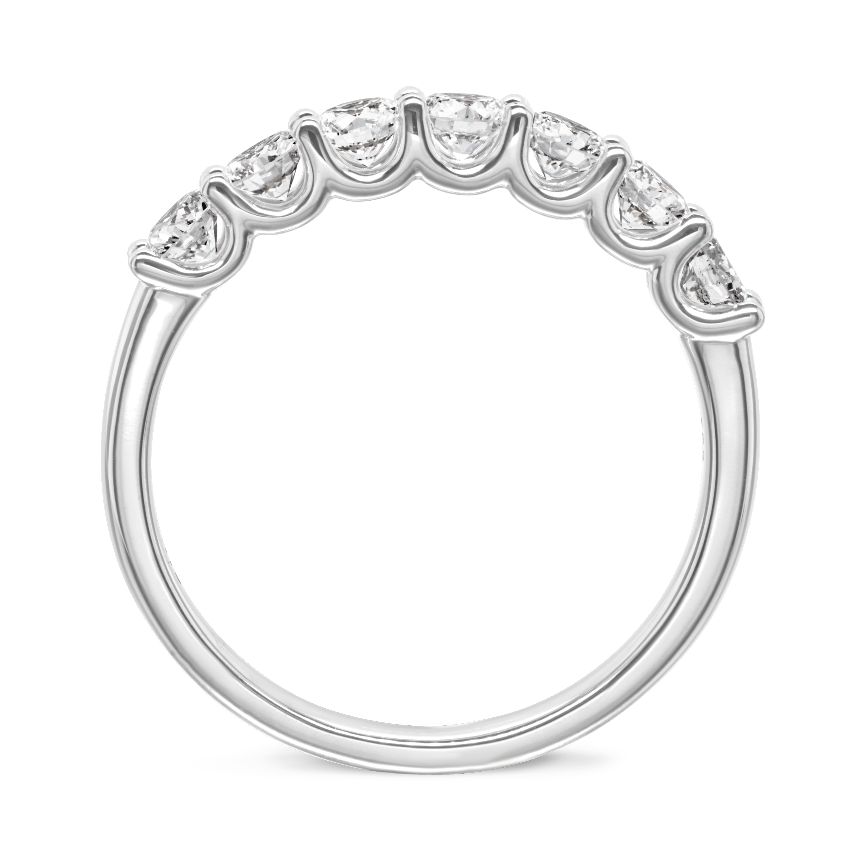 Half Eternity U-Colet Diamond Ring - Shimansky Jewelry