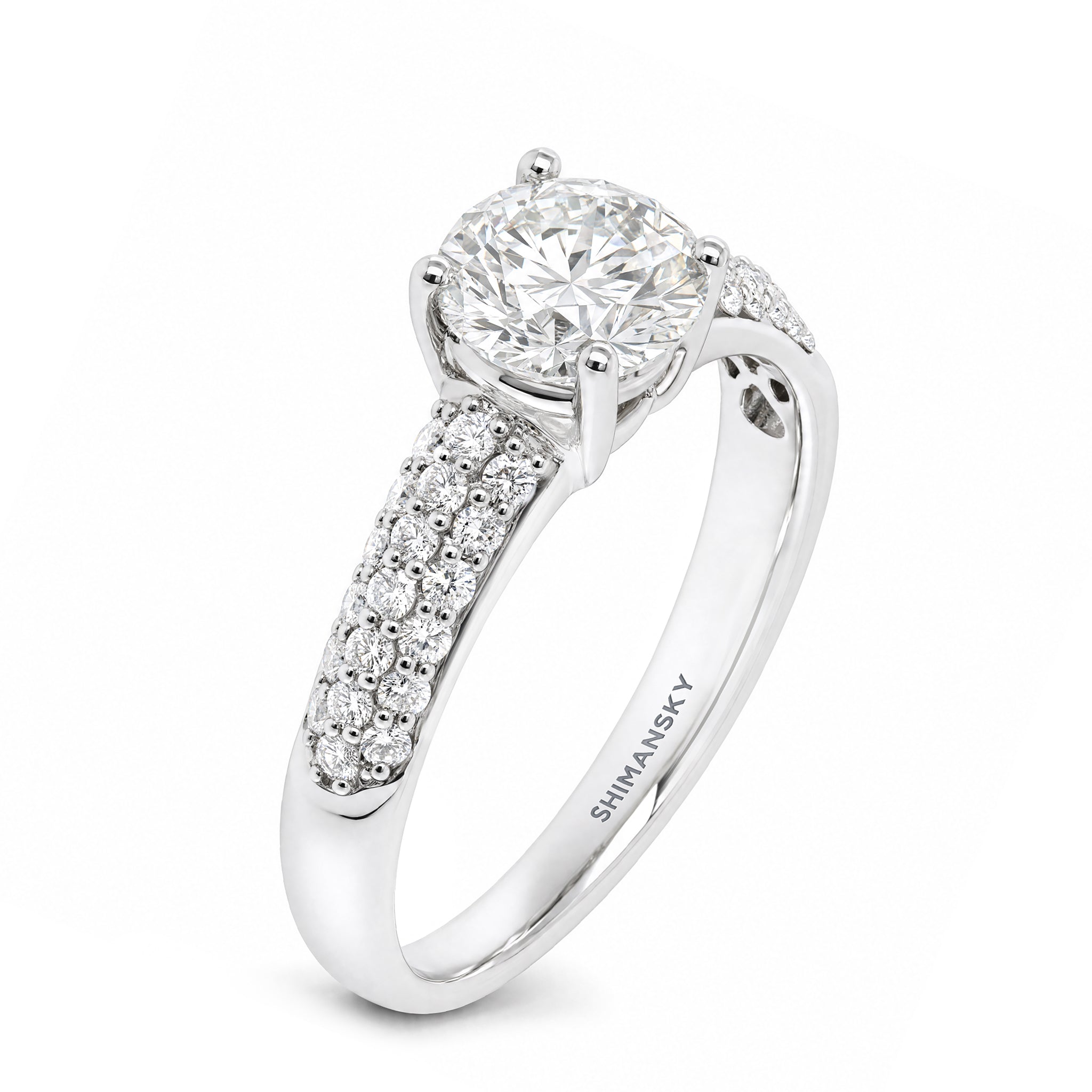 Eight Hearts Diamond Pavé Ring