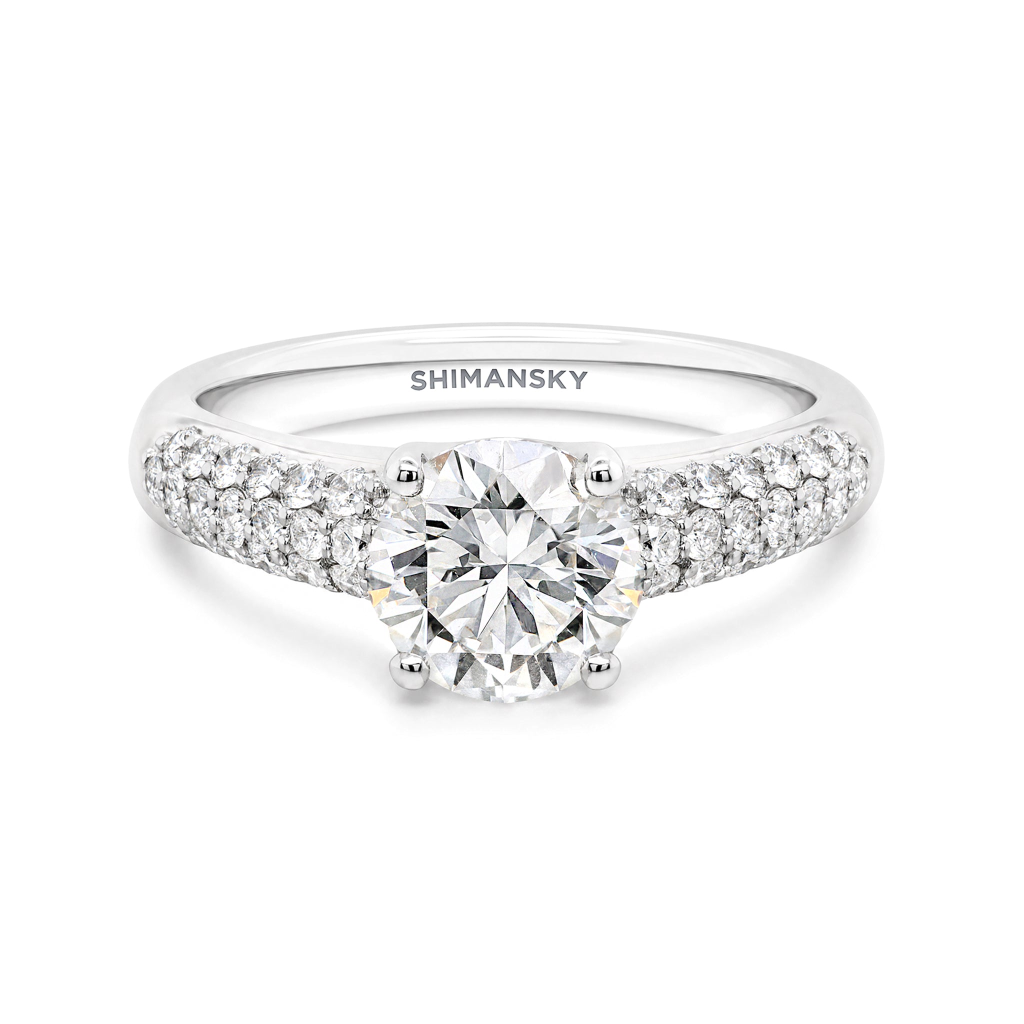Eight Hearts Diamond Pavé Ring