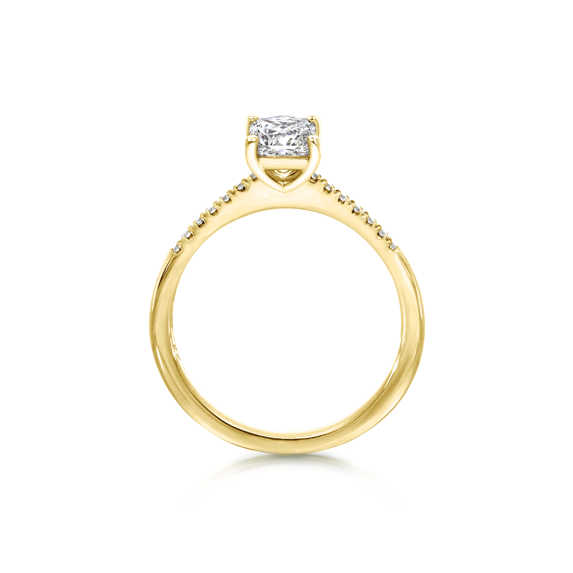 Shimansky 0.6 TCW My Girl Diamond Engagement Ring 18K Yellow Gold Side VIew