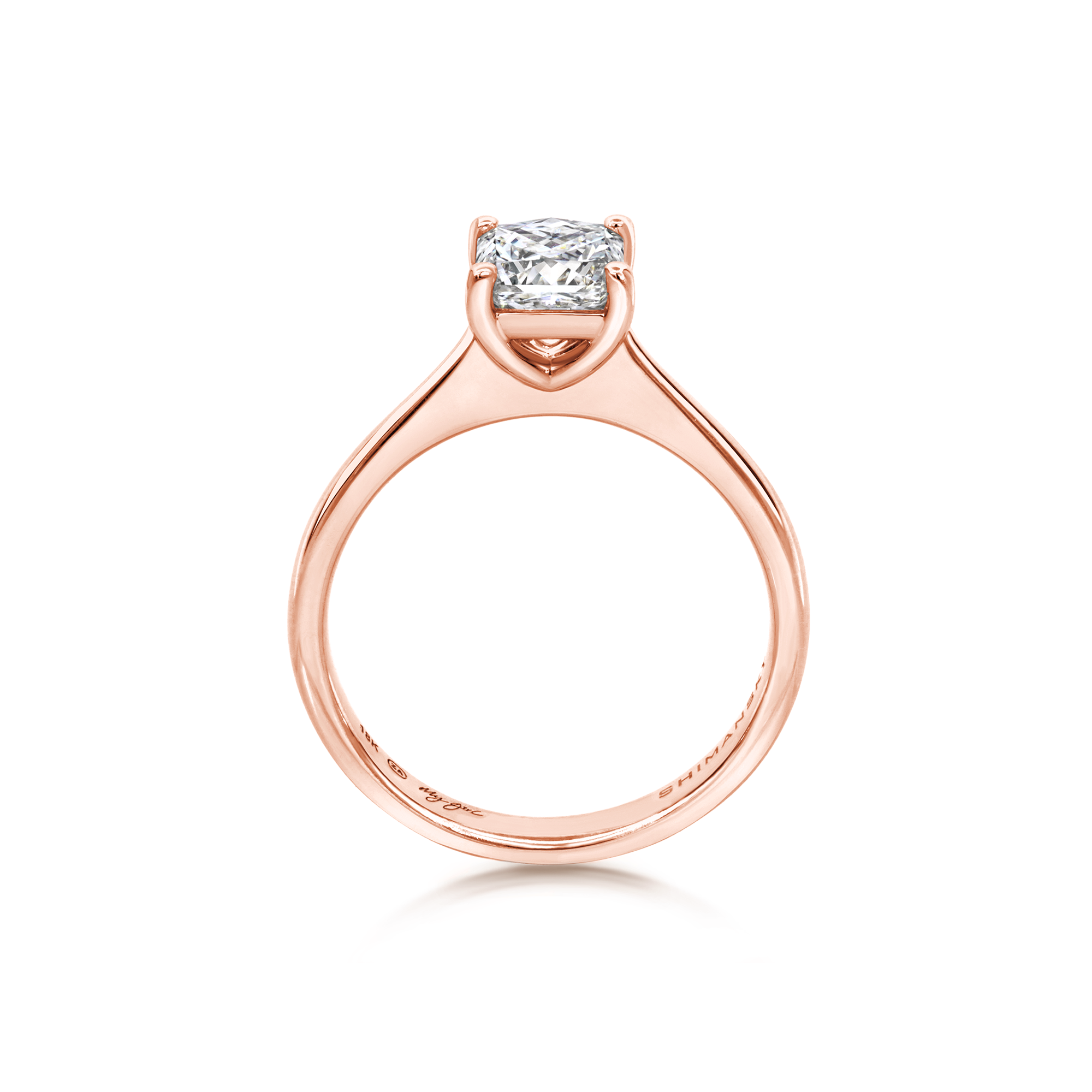 Anillo de compromiso de diamantes con solitario My Girl