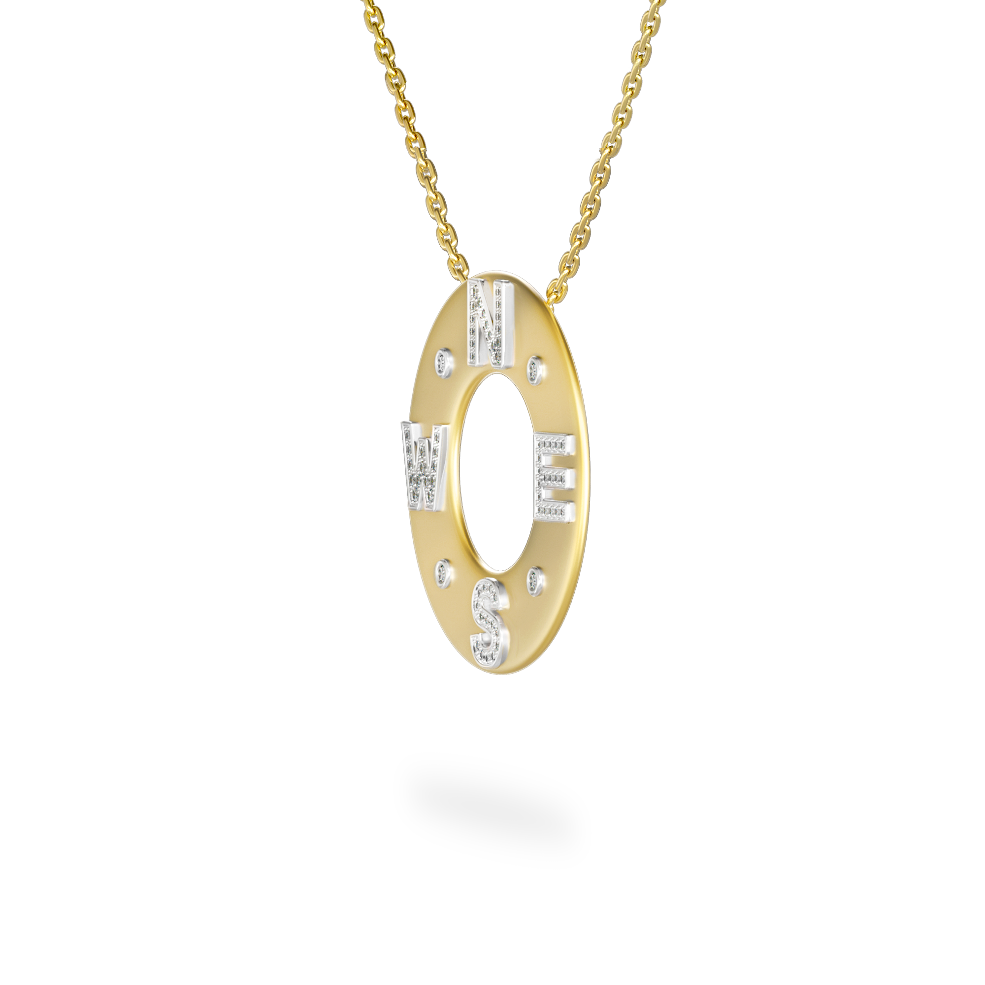 True North Pave Diamond Necklace