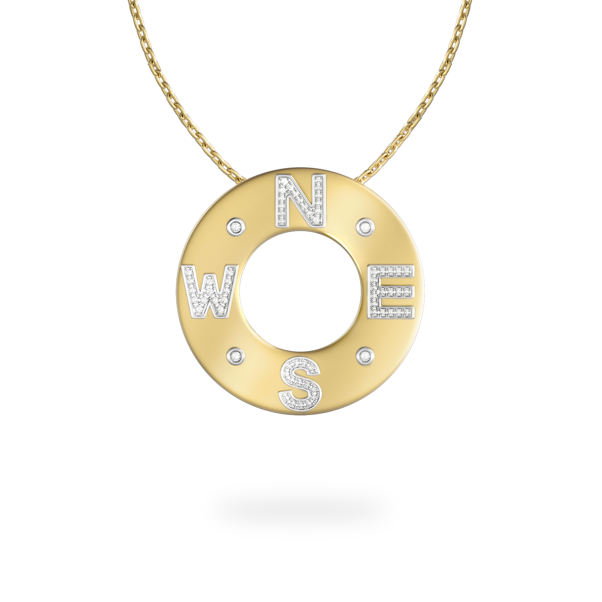 True North Pave Diamond Necklace