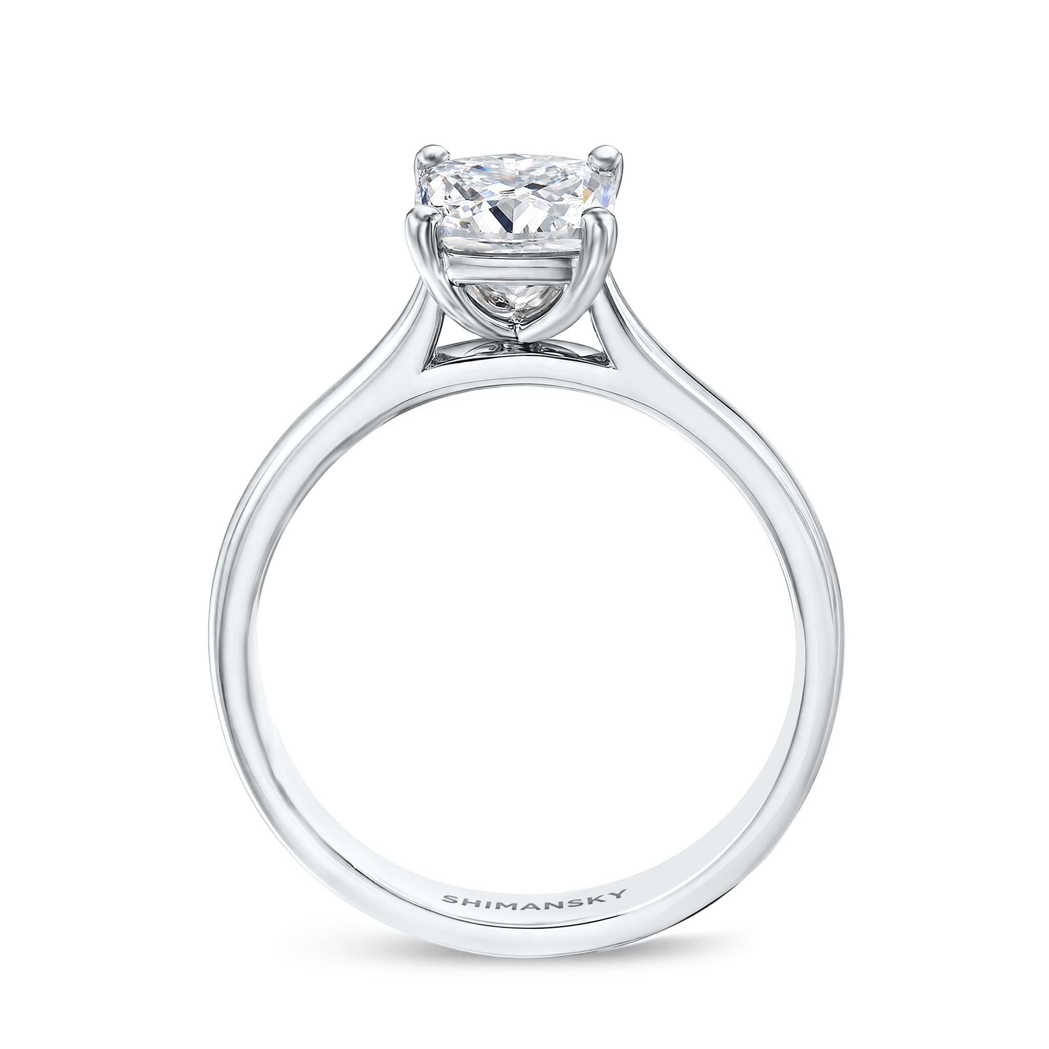 My Girl Cushion Solitaire Ring
