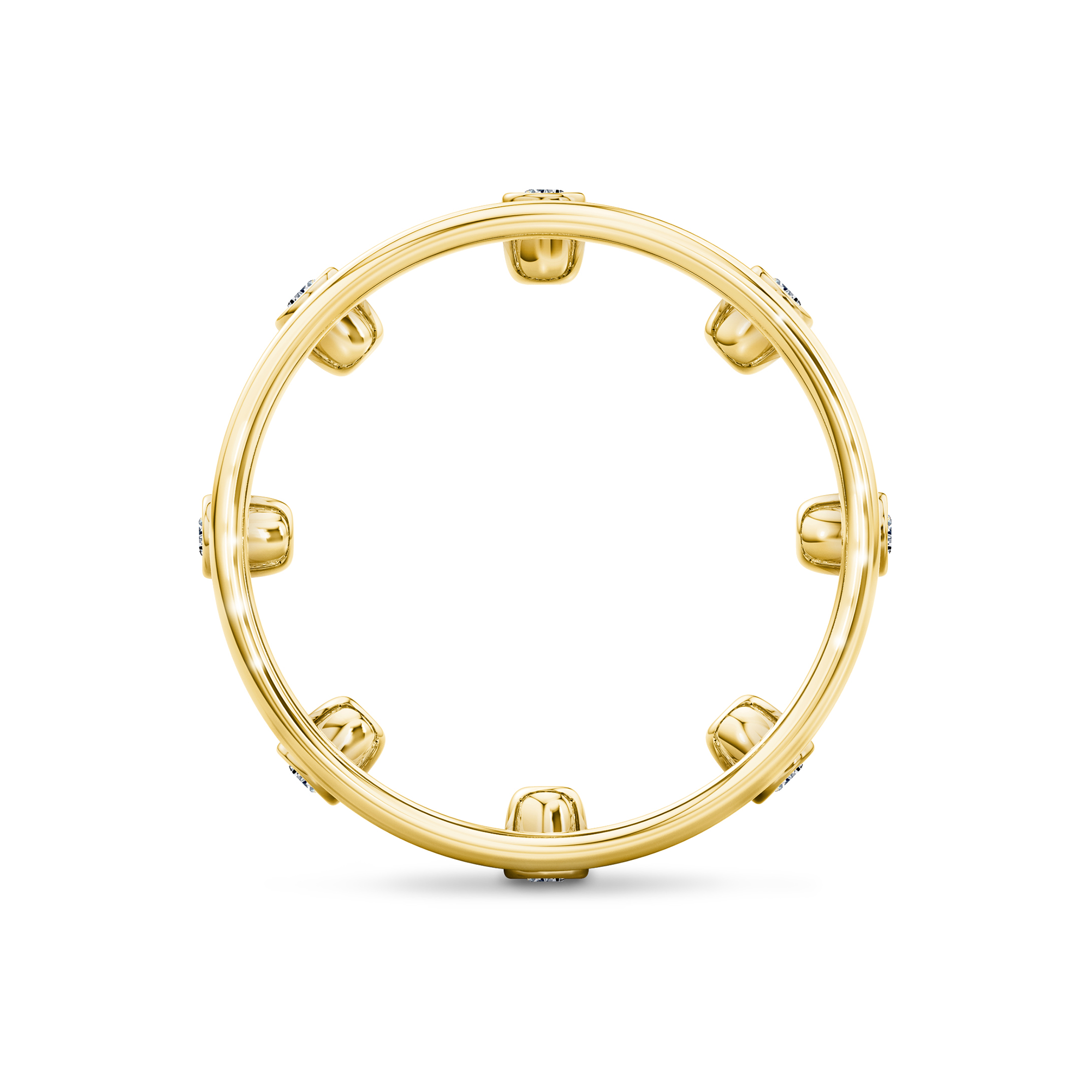 Shimansky 0.2 TCW Caesar Lux Diamond Ring 18K Yellow Gold Side View