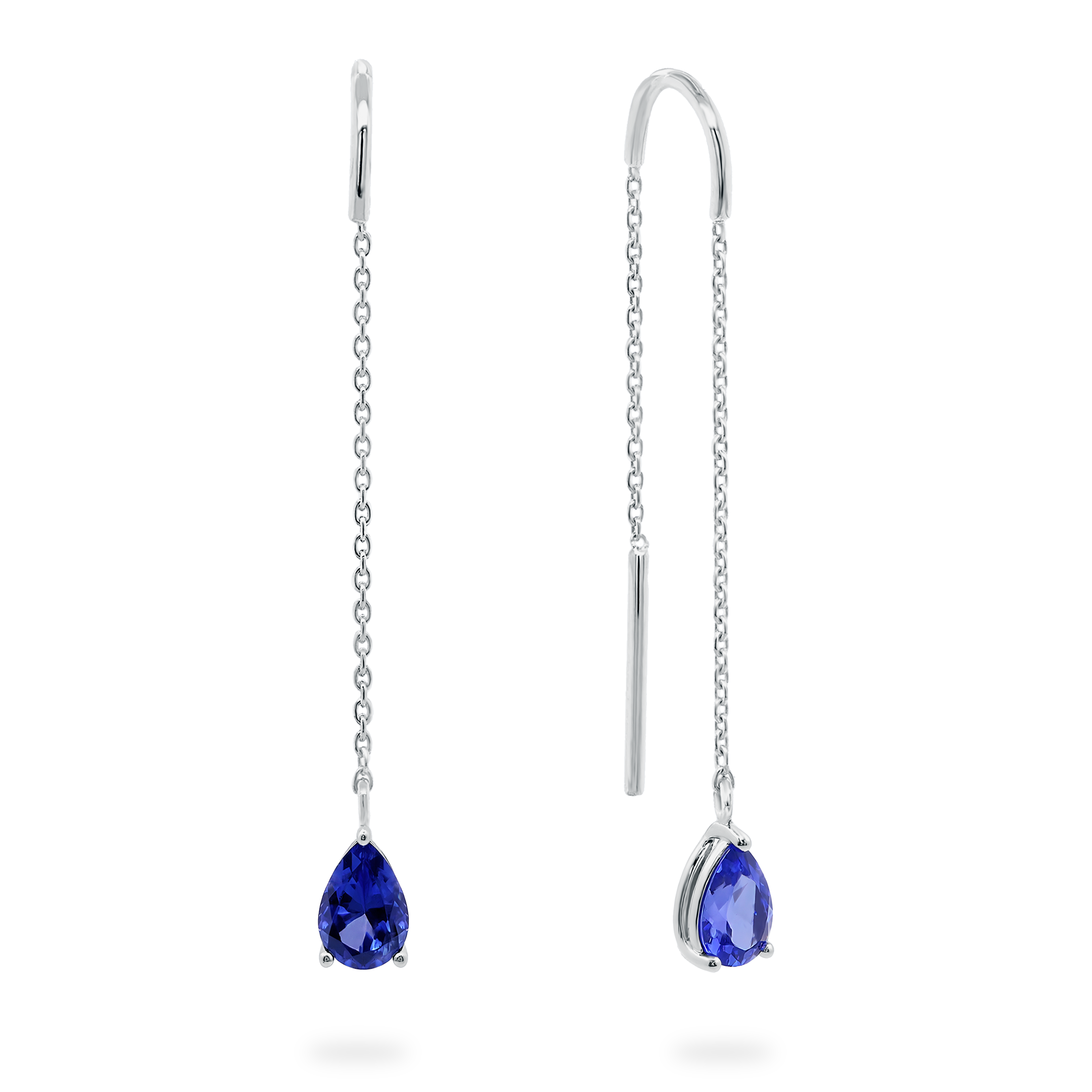 Tanzanite Drop Pear Earrings - Shimansky Jewelry