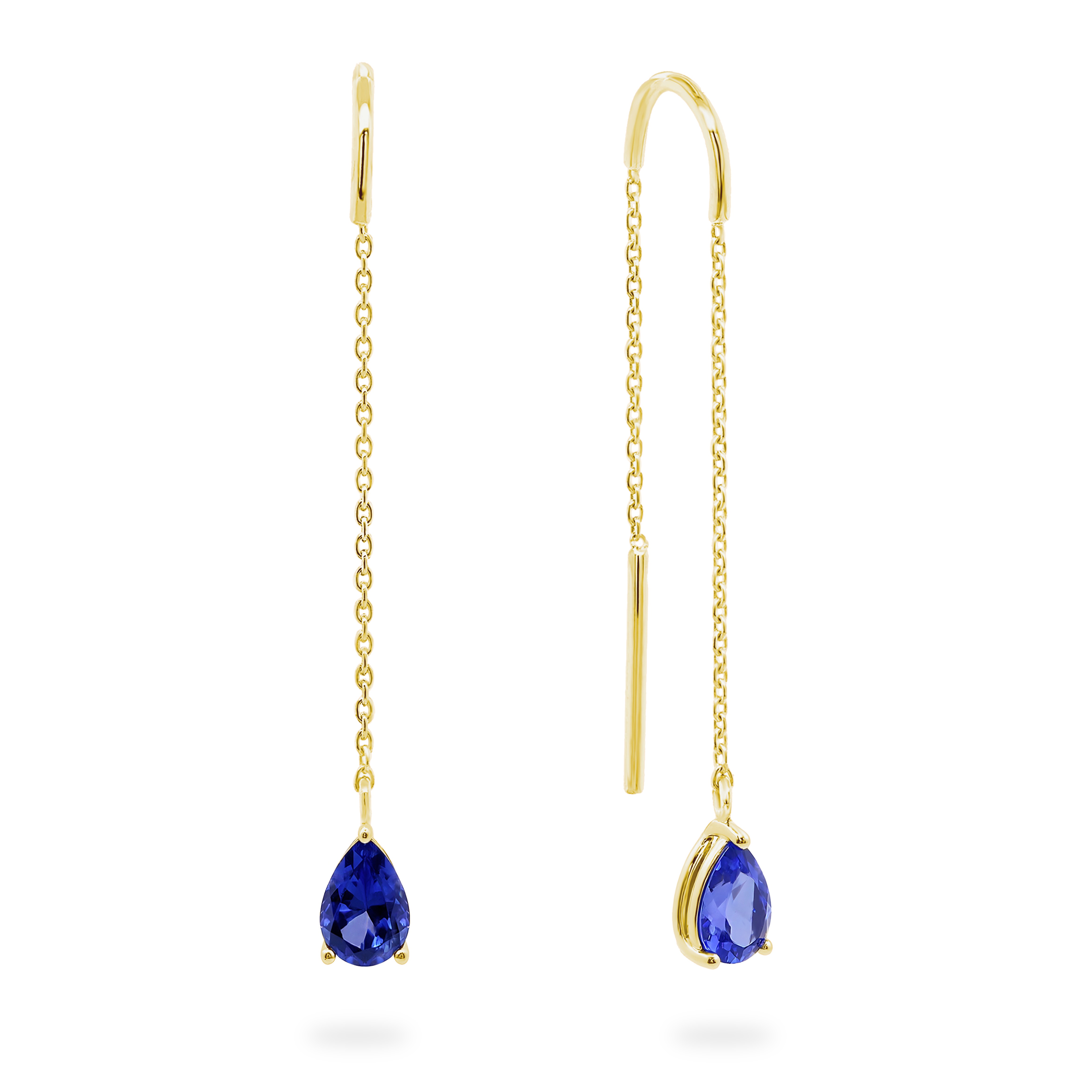 Tanzanite Drop Pear Earrings - Shimansky Jewelry
