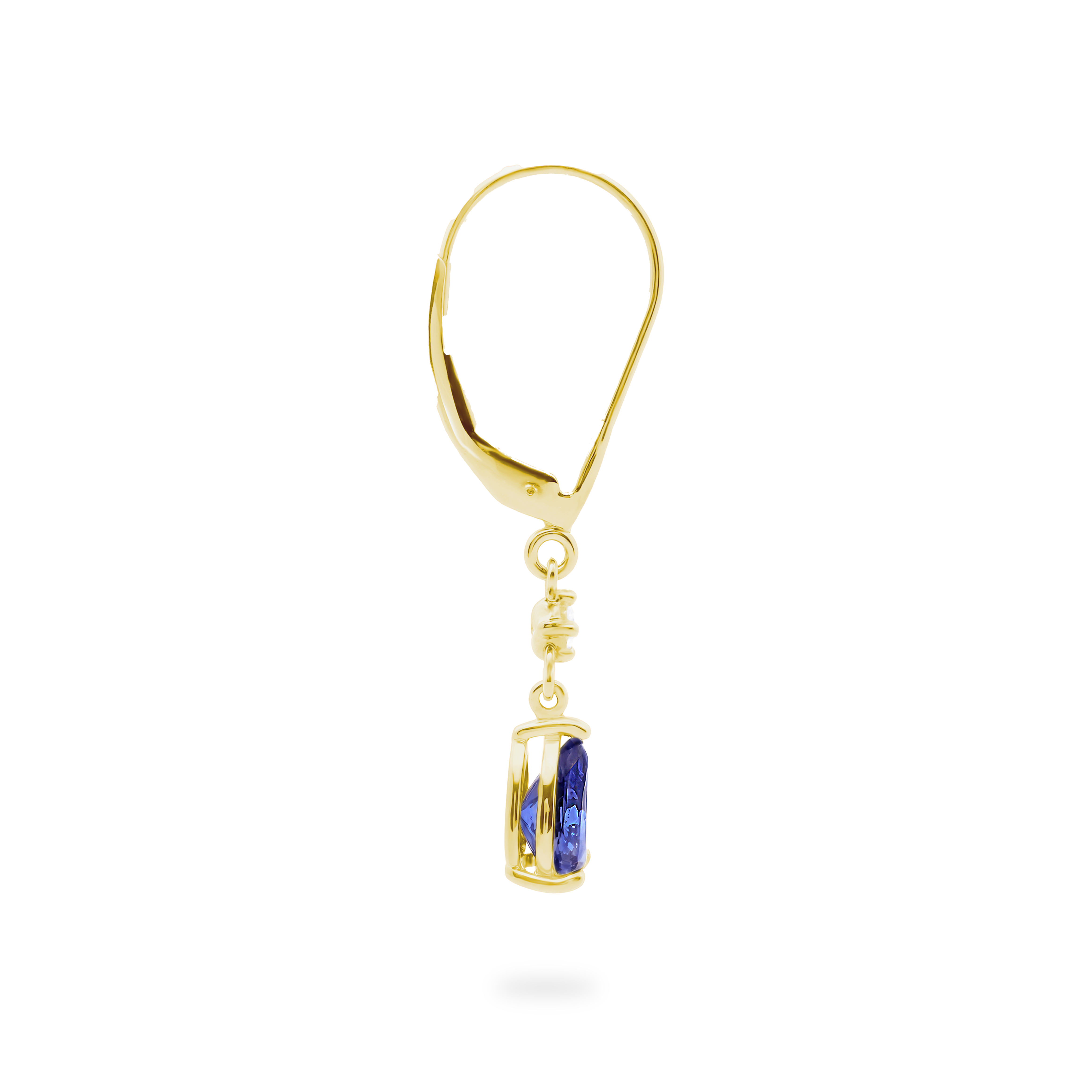 Tanzanite & Diamond Pear Earrings - Shimansky Jewelry