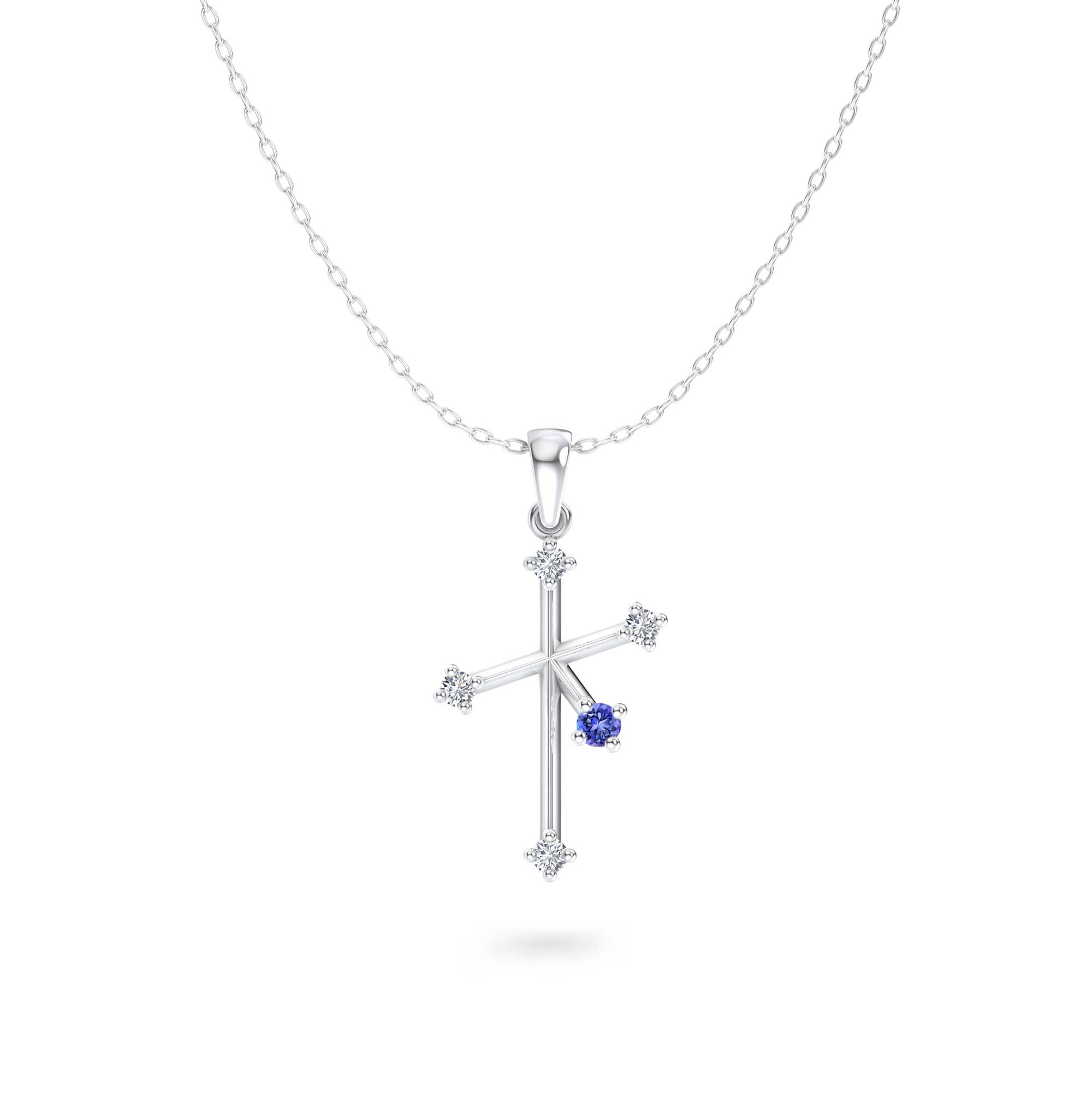 Southern Cross Tanzanite & Diamond Pendant - Shimansky Jewelry