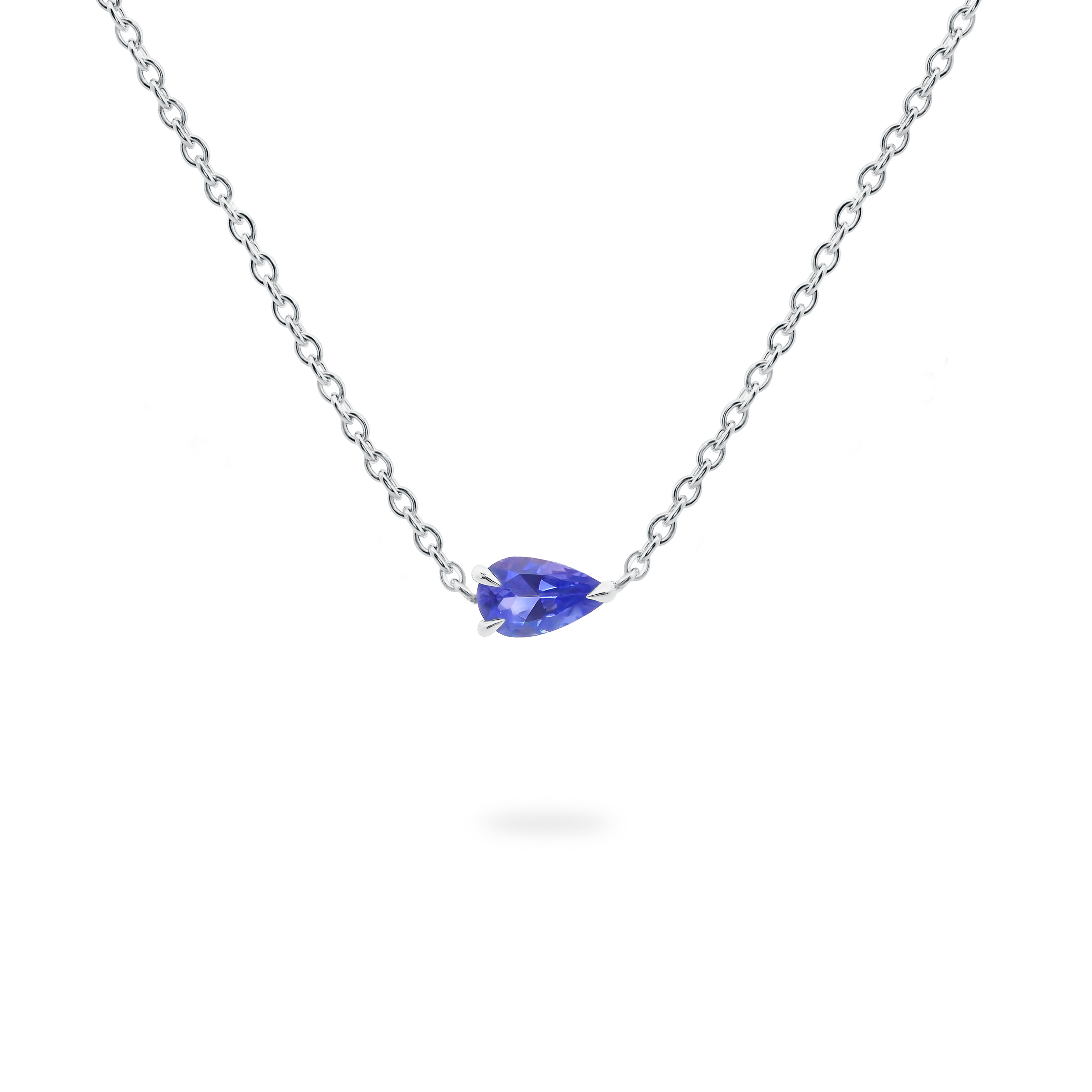 Tanzanite Solitaire Necklace - Shimansky Jewelry