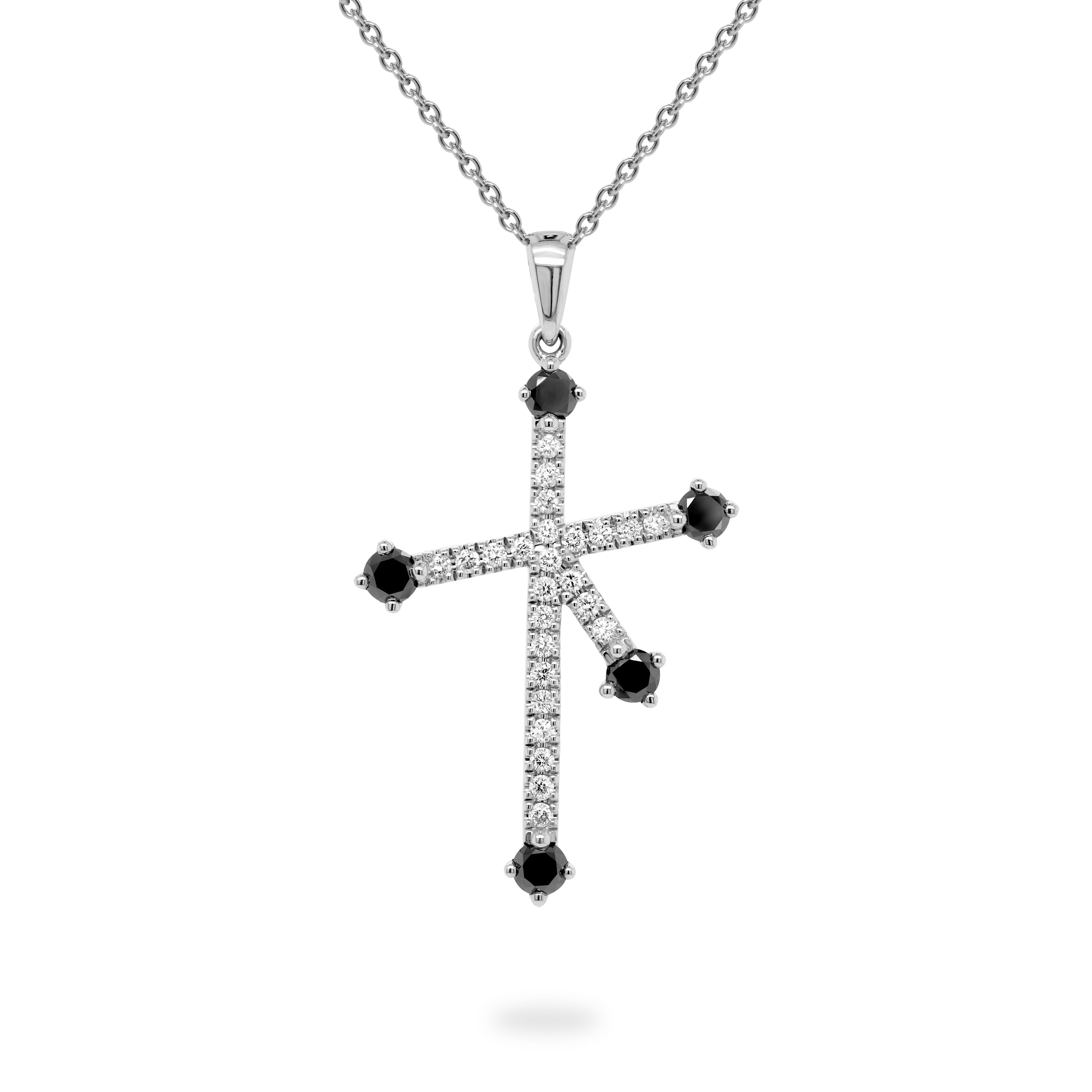 Southern Cross Microset Black Diamond Pendant - Shimansky Jewelry