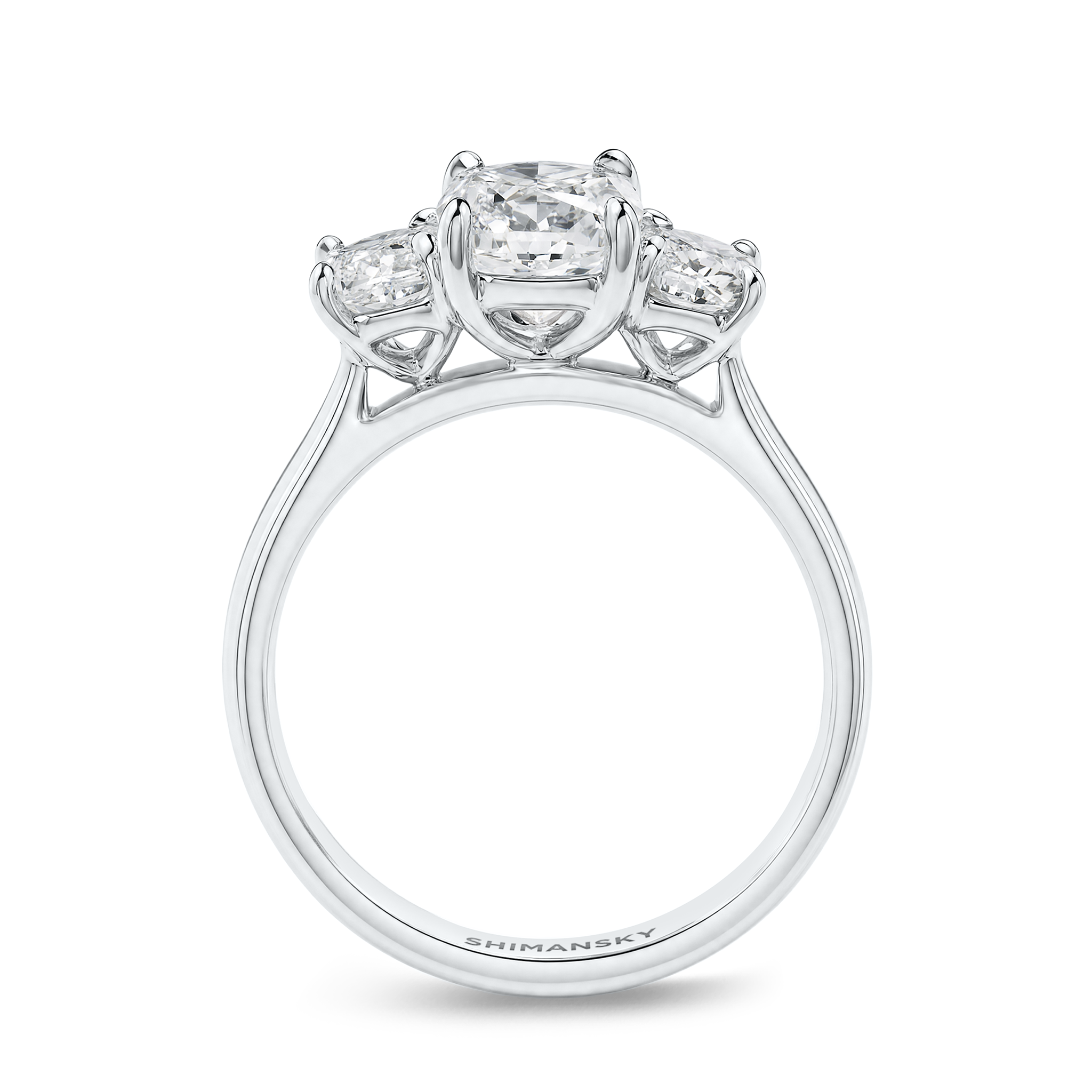 My Girl Cushion Trilogy Diamond Ring