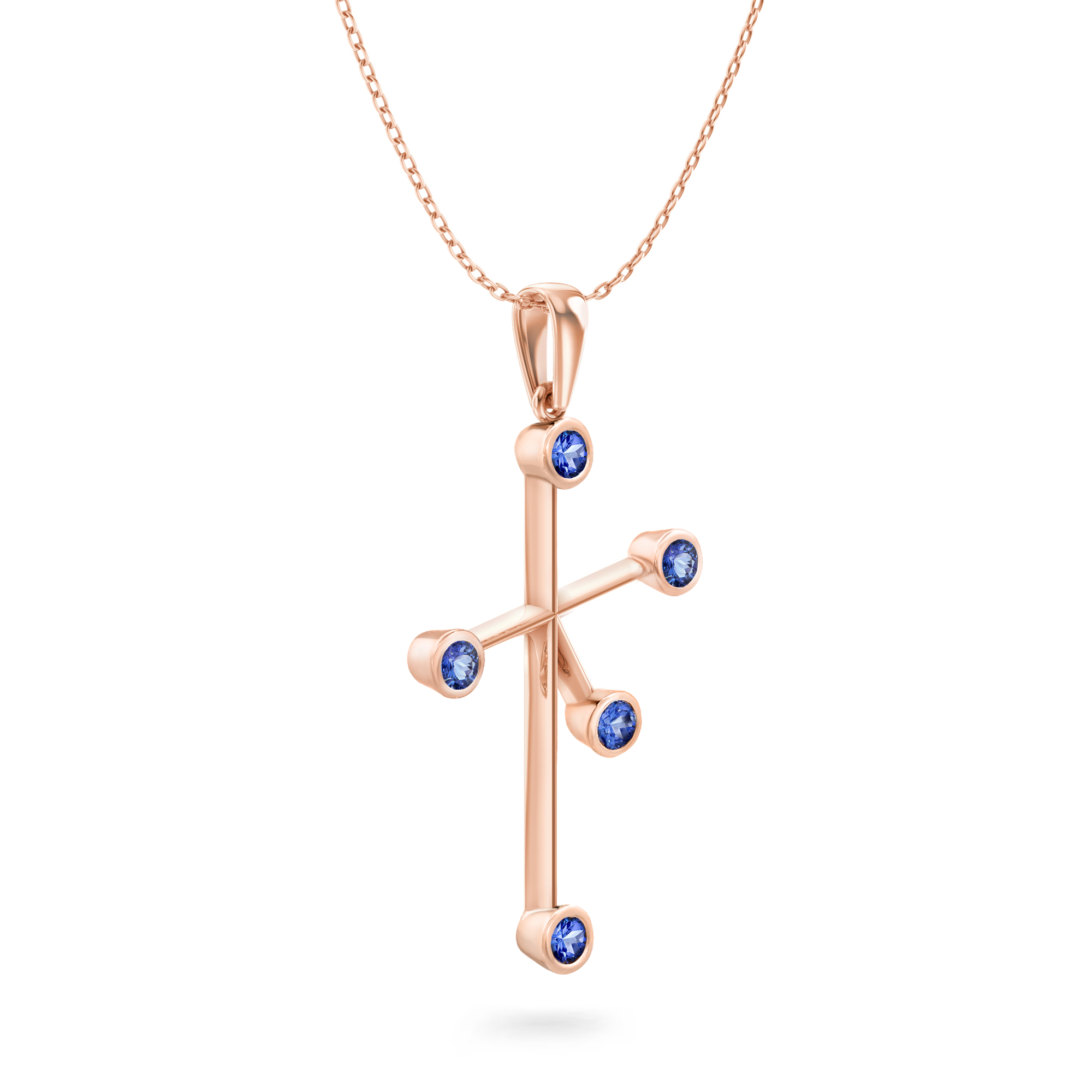 Southern Cross Tanzanite Bezel Pendant - Shimansky Jewelry
