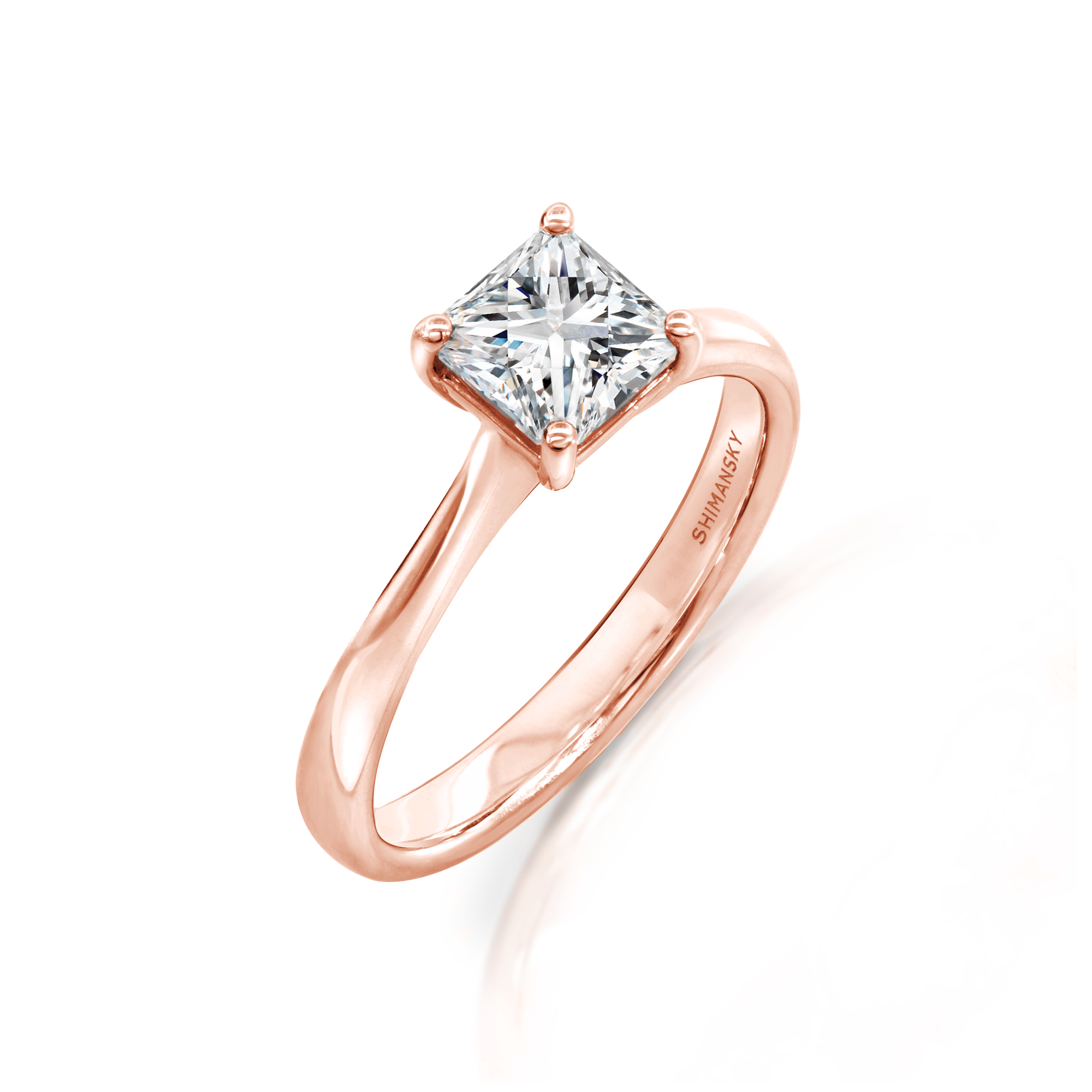 Anillo de compromiso de diamantes con solitario My Girl