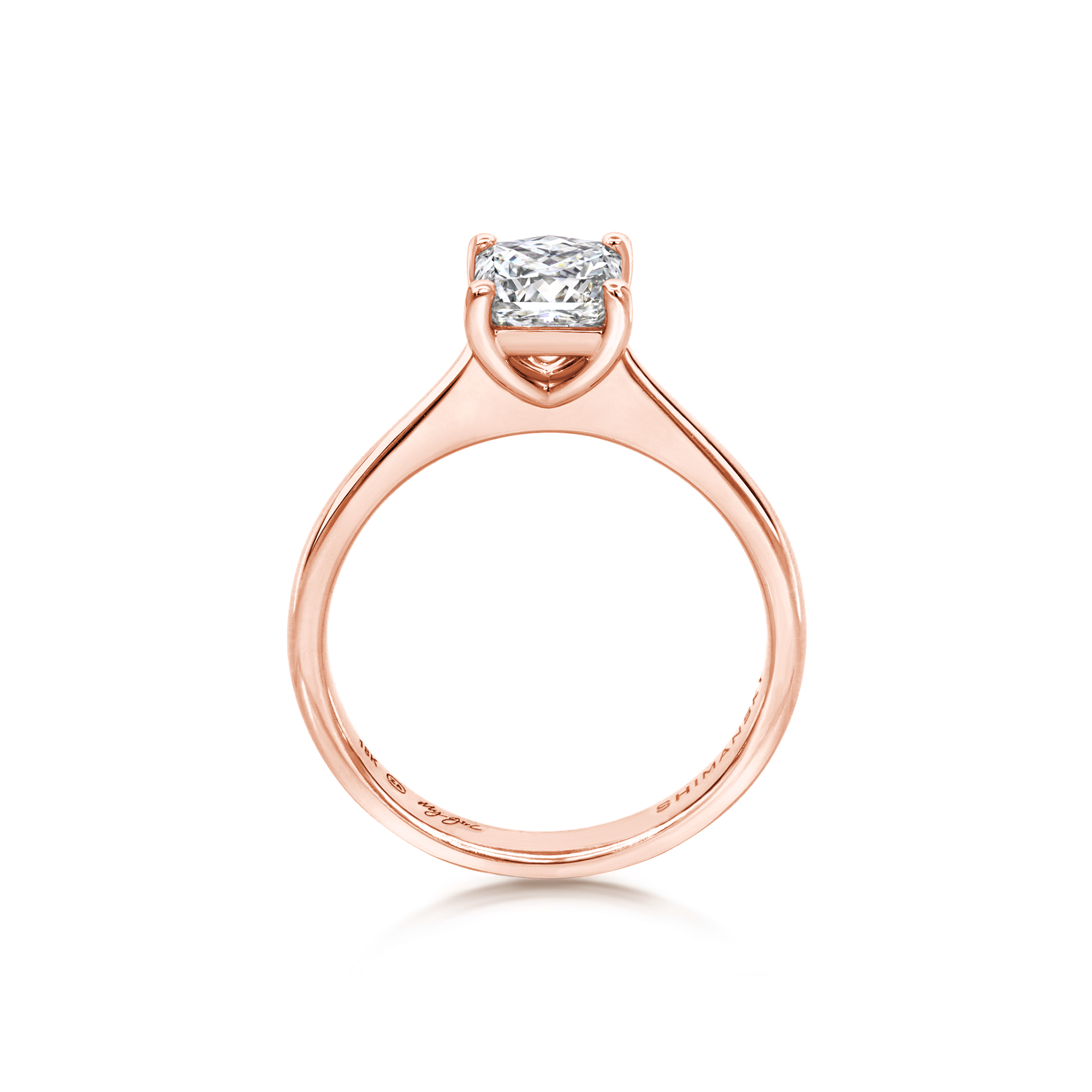 Anillo de compromiso de diamantes con solitario My Girl