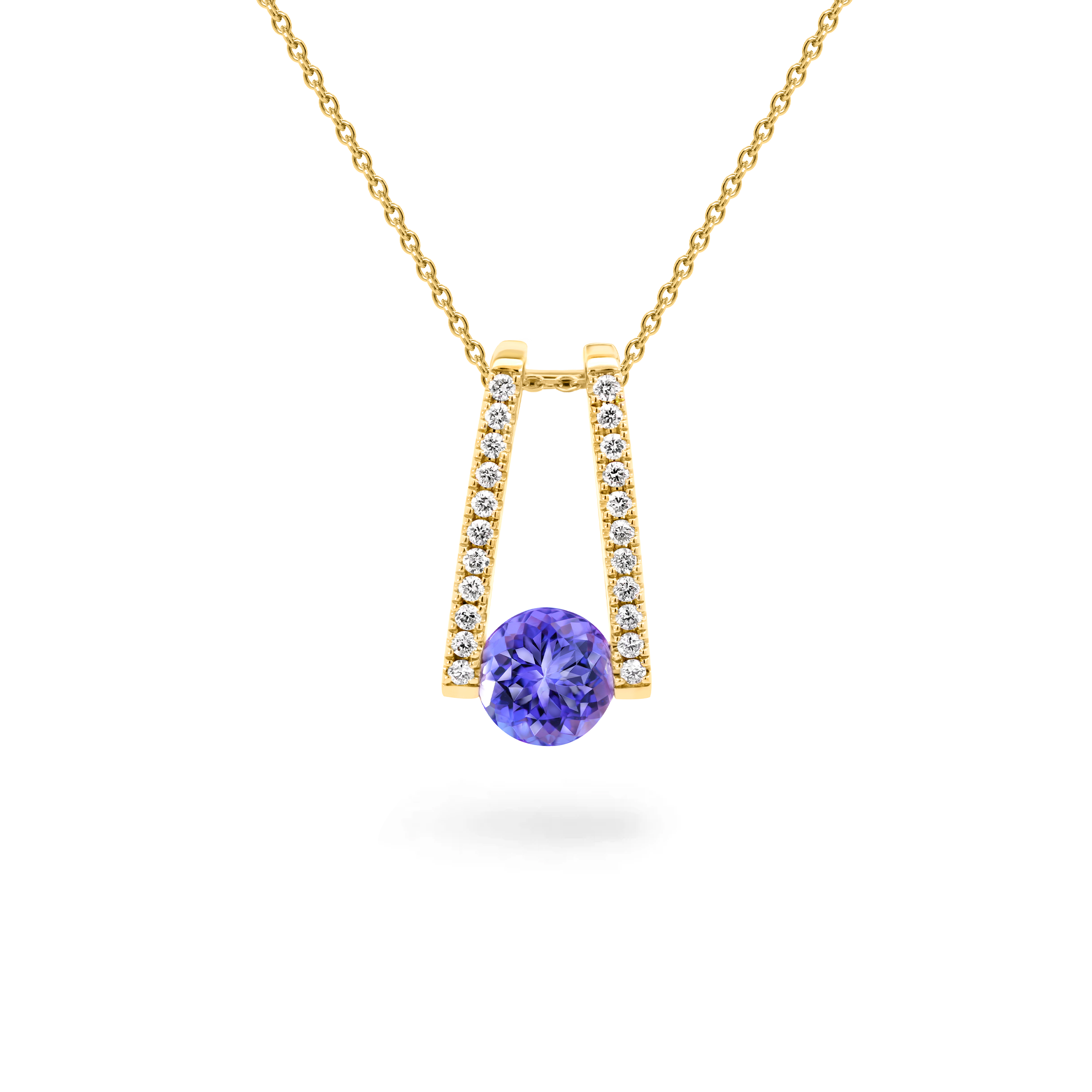 Millennium Tanzanite Microset Pendant - Shimansky Jewelry