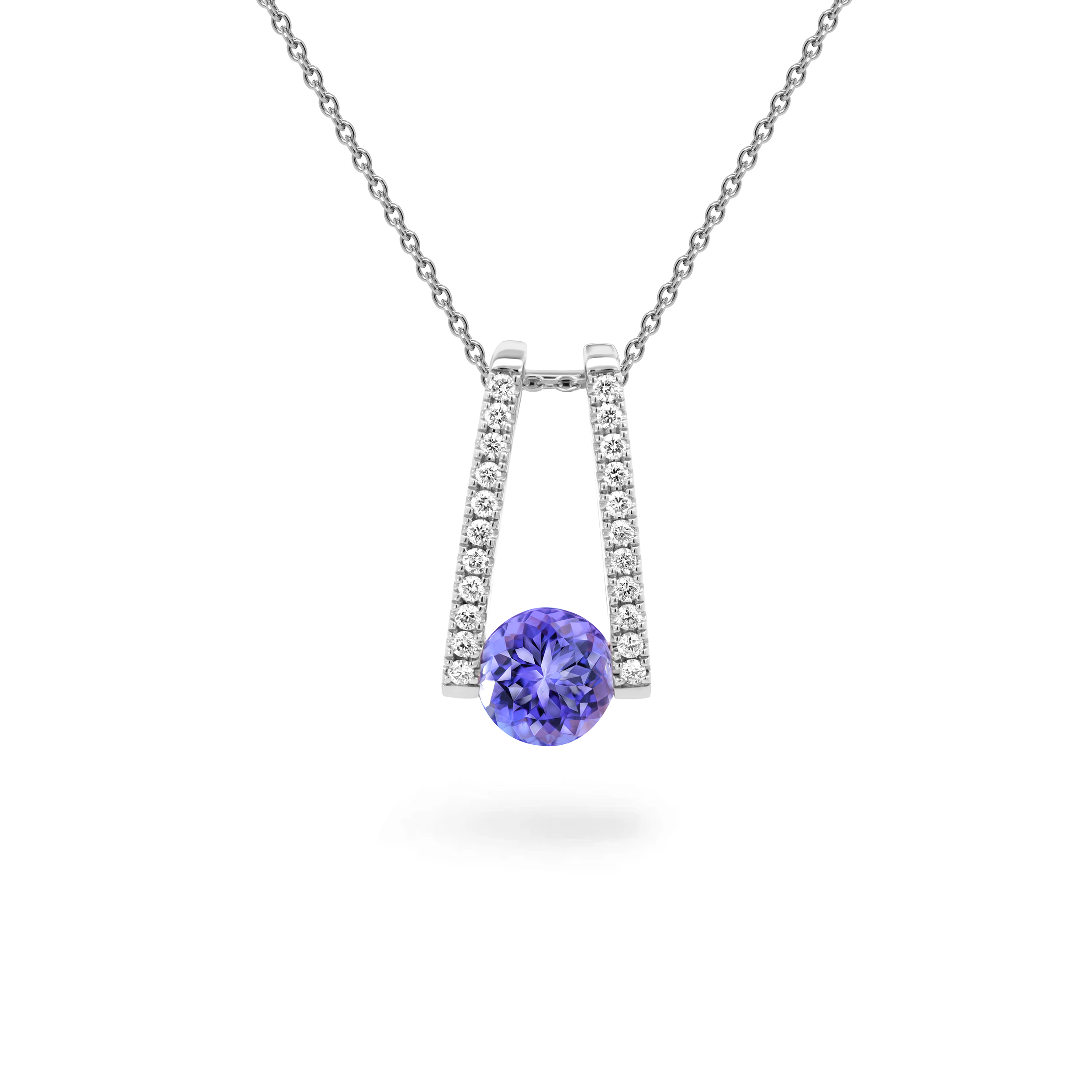Millennium Tanzanite Microset Pendant - Shimansky Jewelry