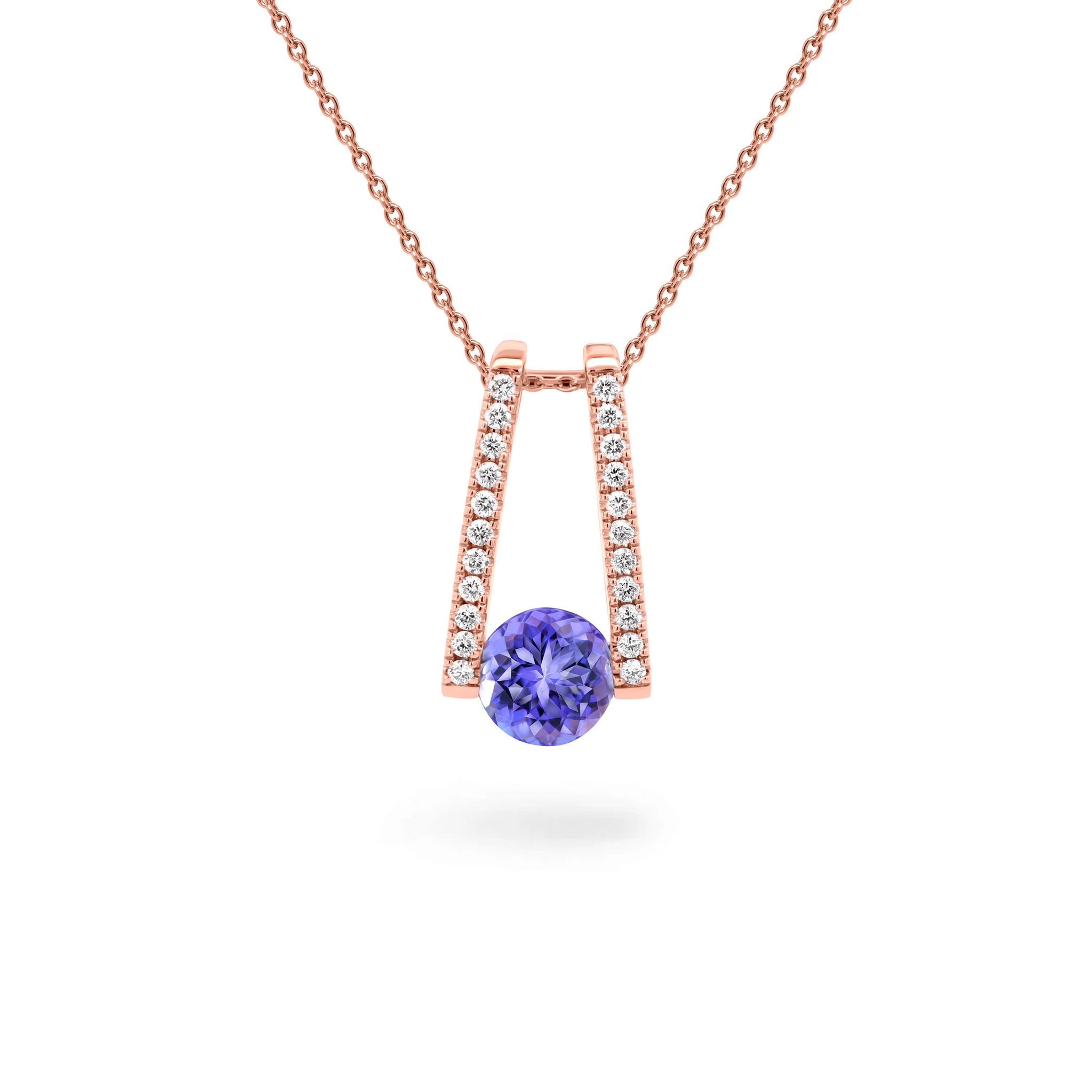 Iconic Millennium Tanzanite Microset Pendant