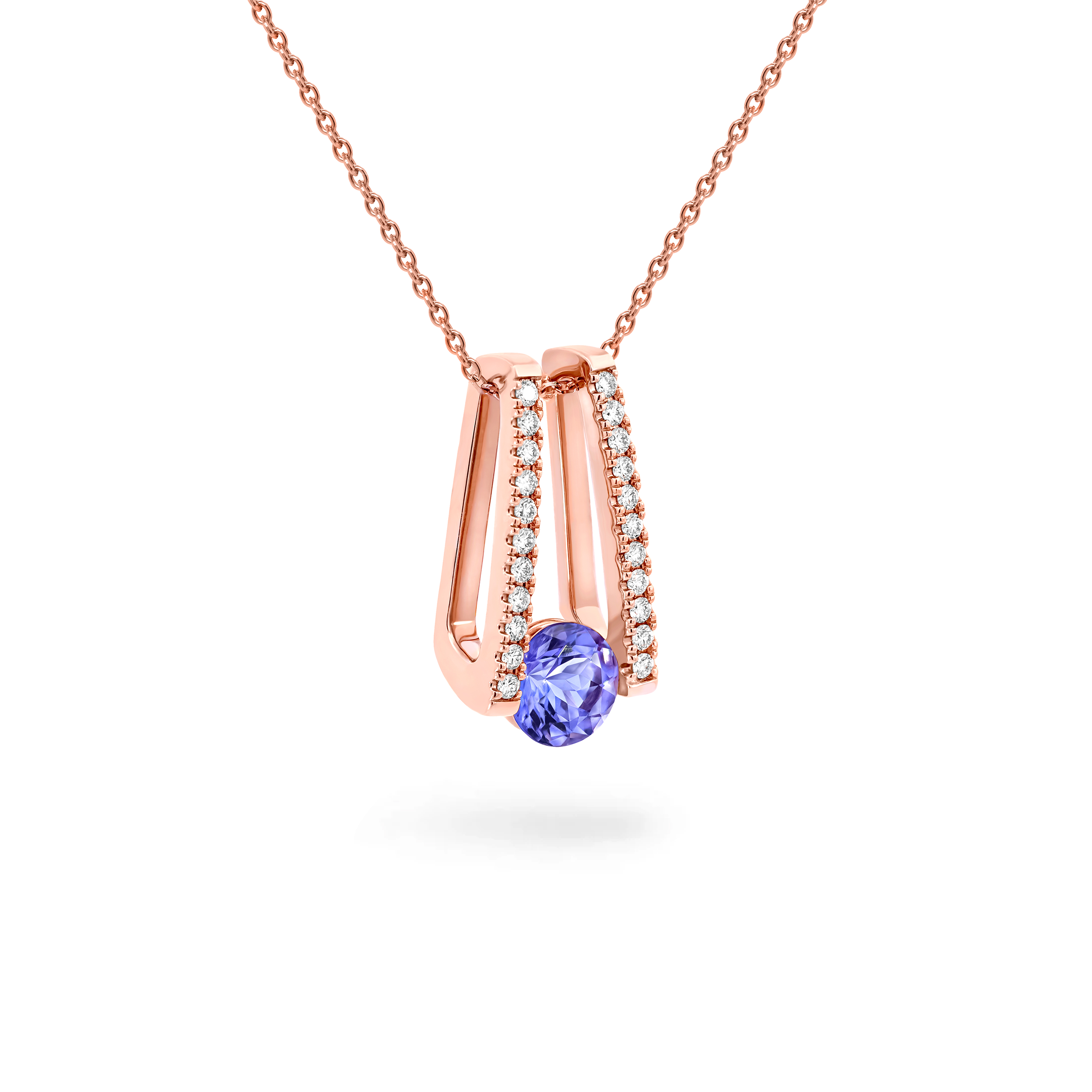 Millennium Tanzanite Microset Pendant - Shimansky Jewelry