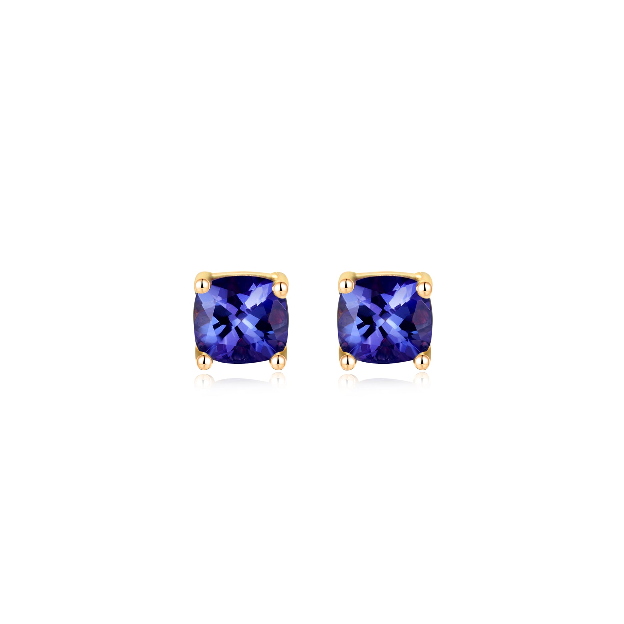 Tanzanite Solitaire Earrings - Shimansky Jewelry