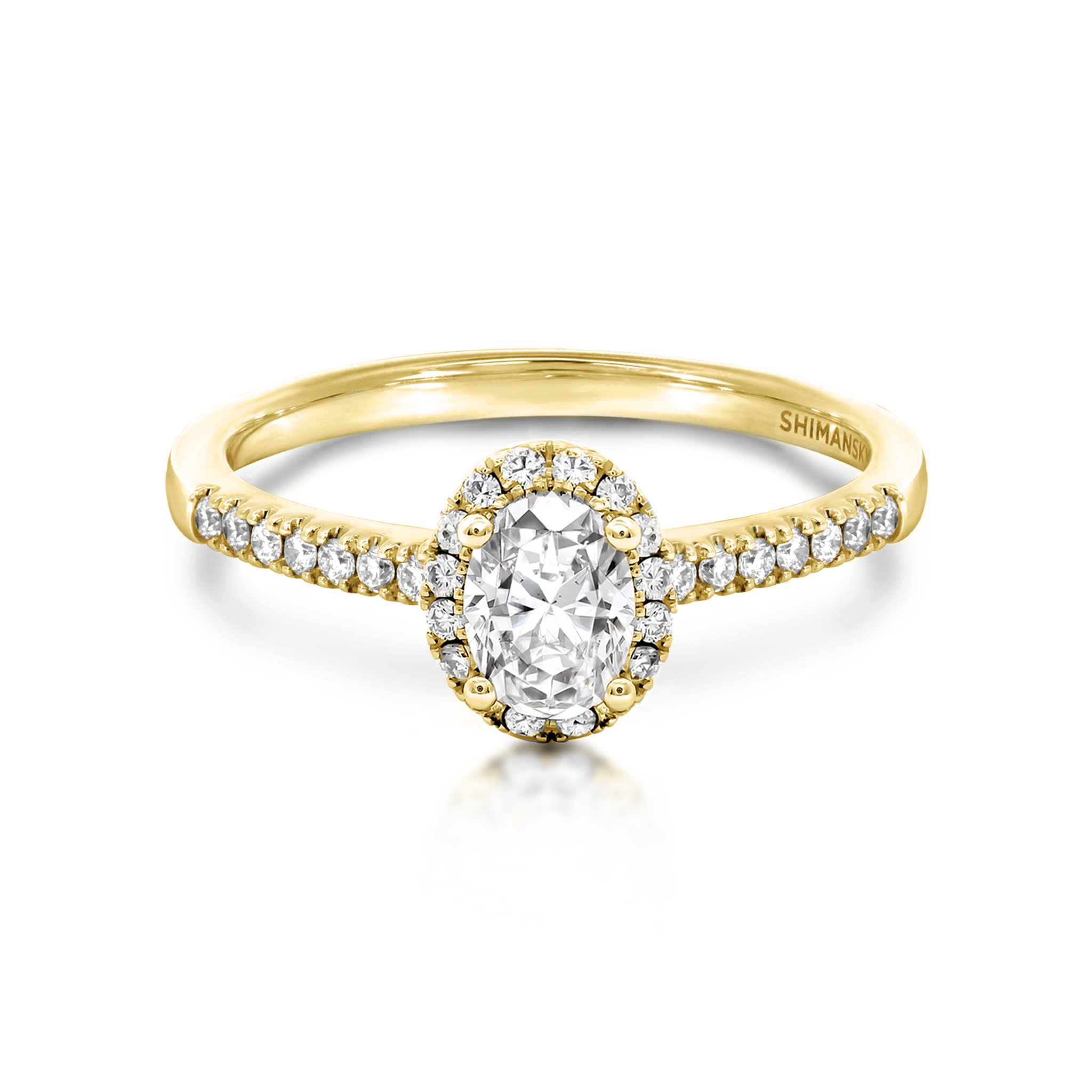 Diamond Halo Engagement Ring