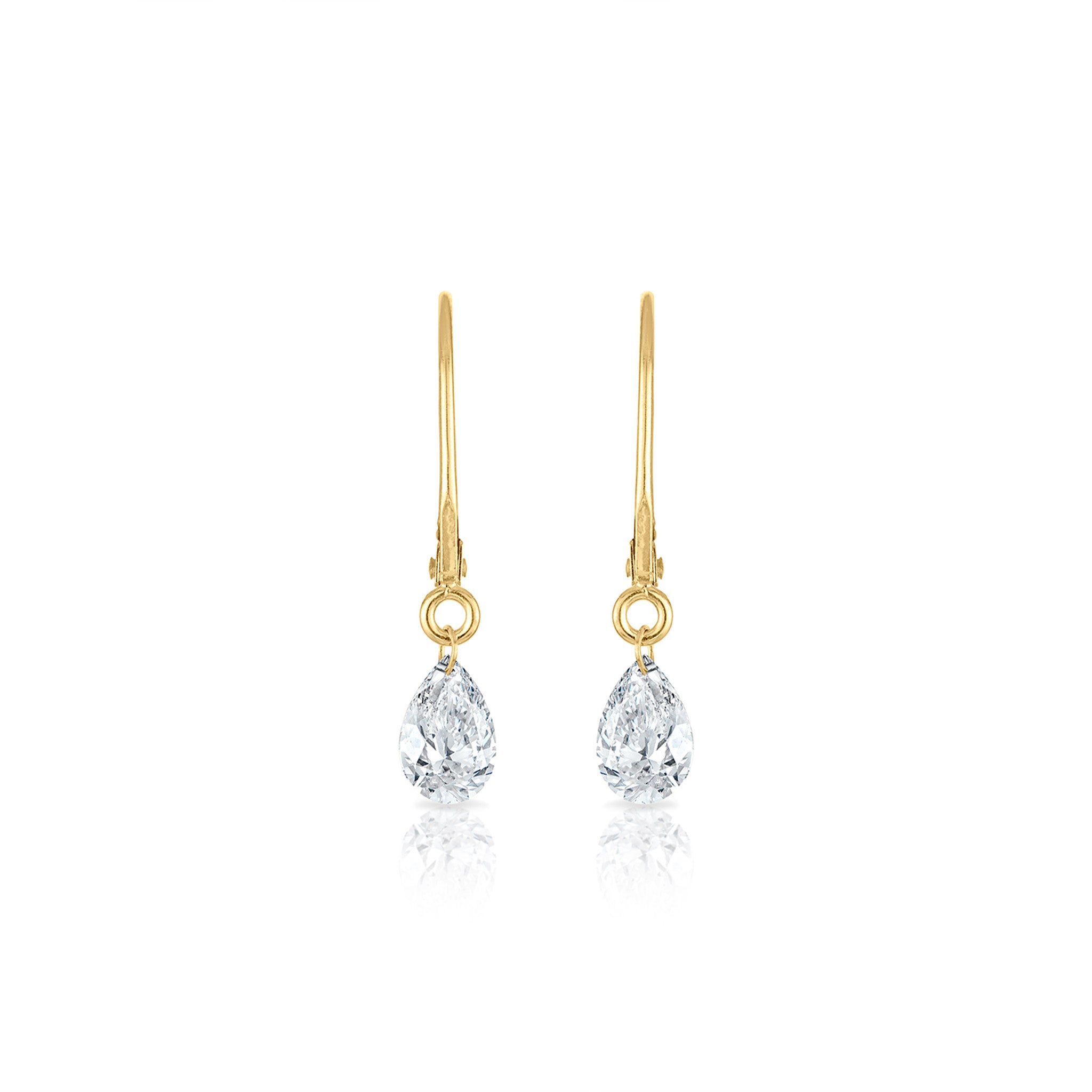 Frameless Diamond Drop Earrings