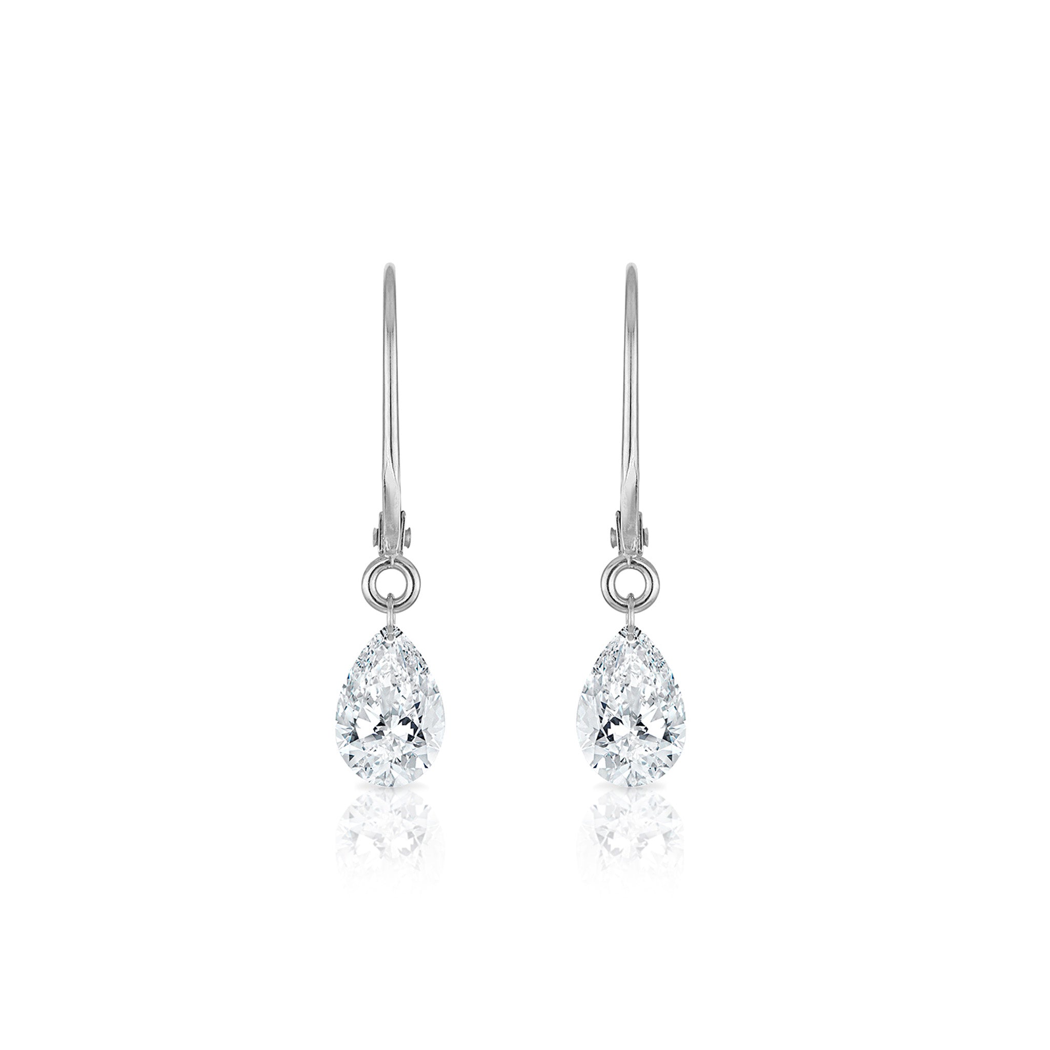 Frameless Diamond Drop Earrings