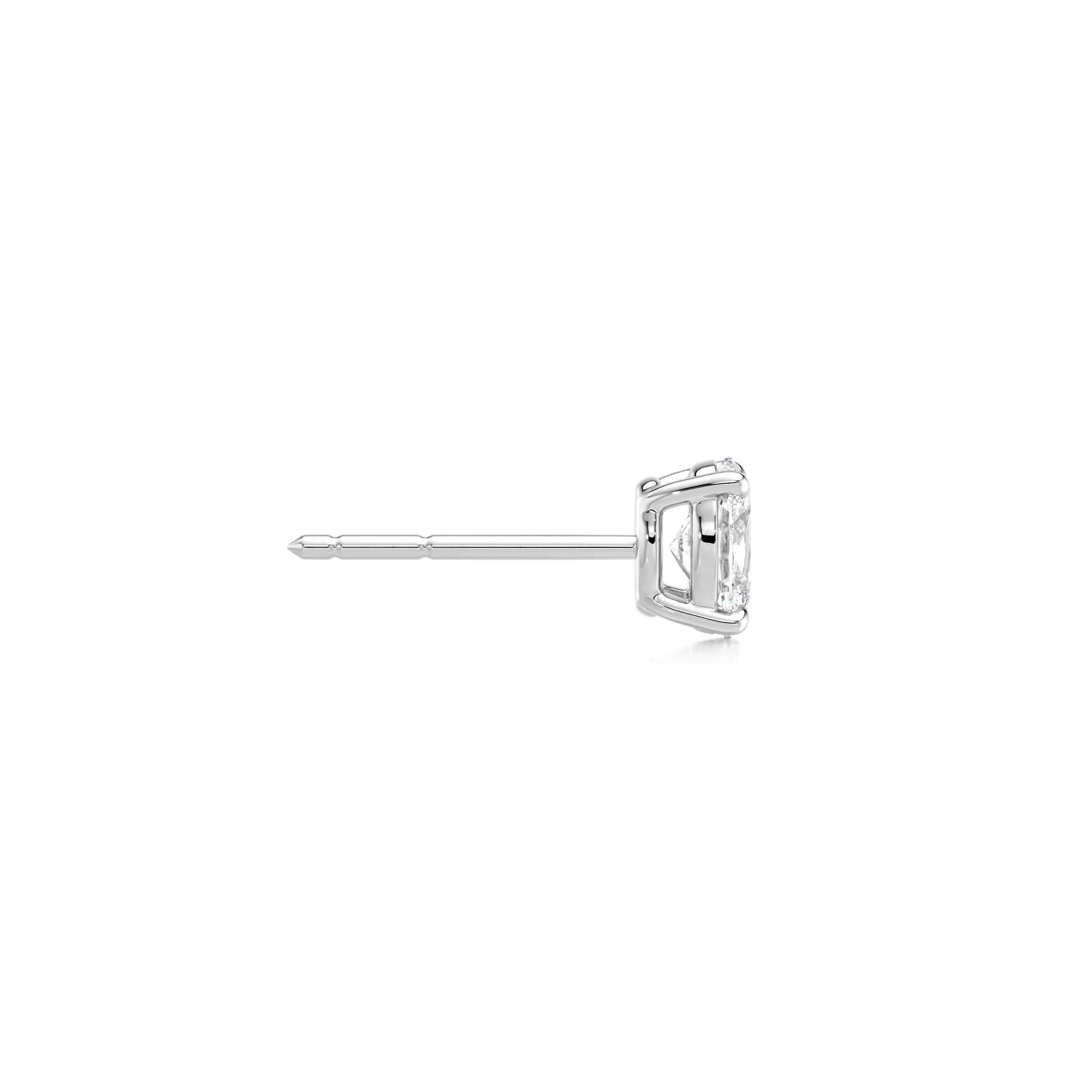 Oval Diamond Solitaire Earrings - Shimansky Jewelry
