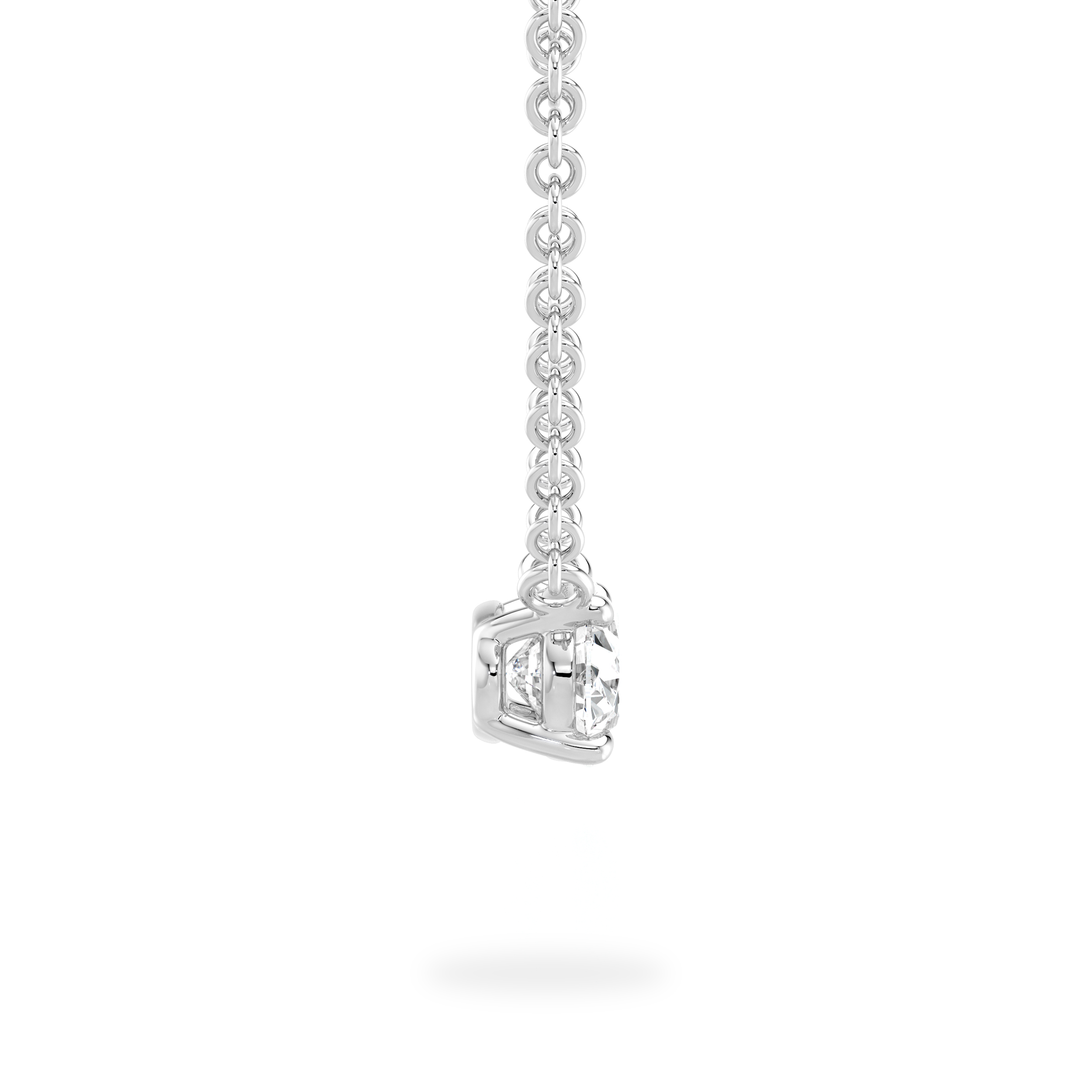 Oval Diamond Solitaire Necklace - Shimansky Jewelry