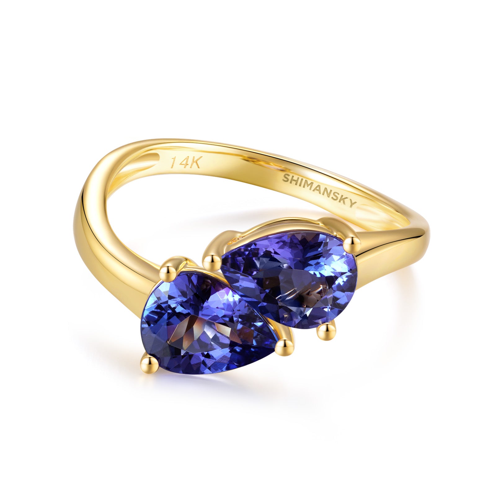Toi et Moi Tanzanite Ring - Shimansky Jewelry