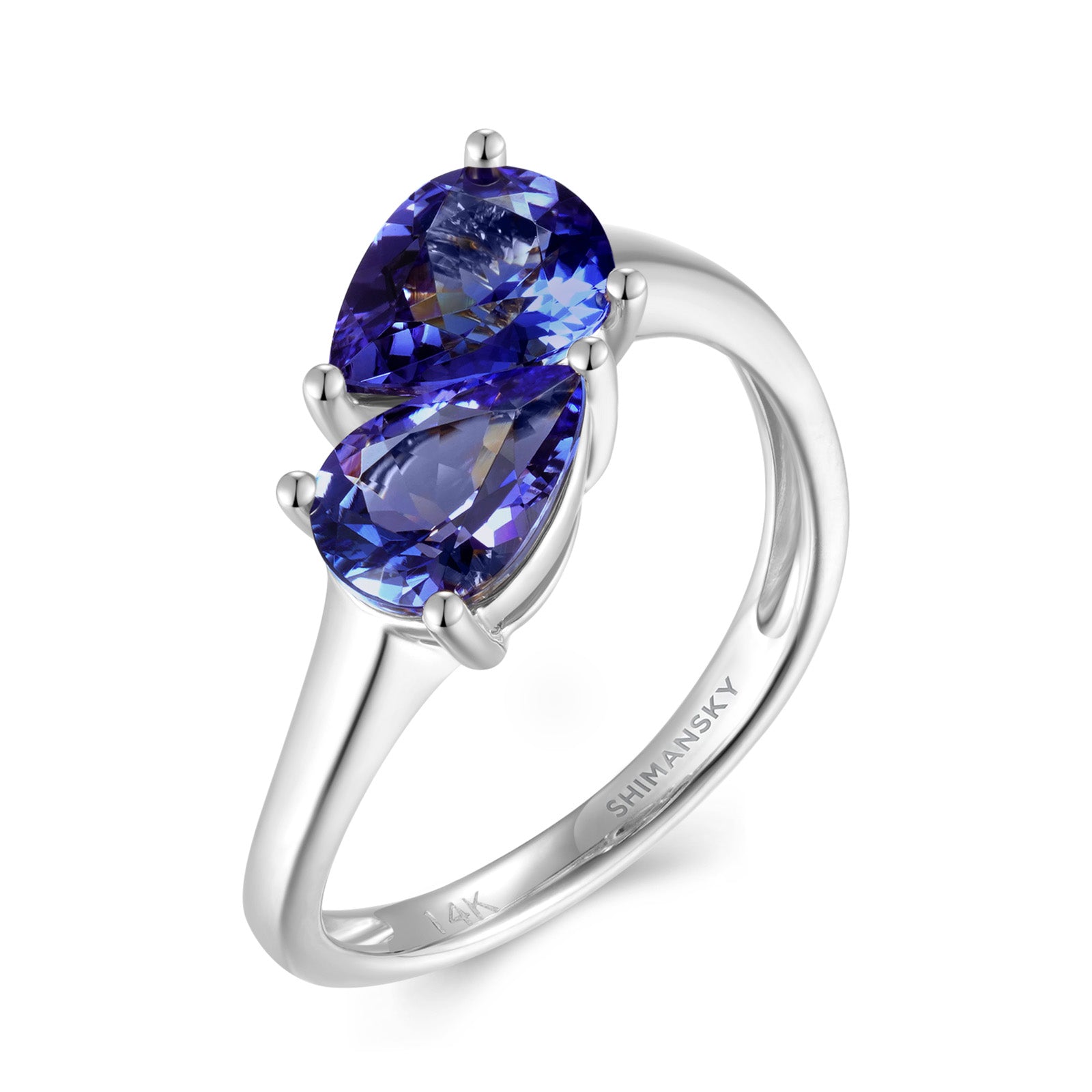 Toi et Moi Tanzanite Ring - Shimansky Jewelry