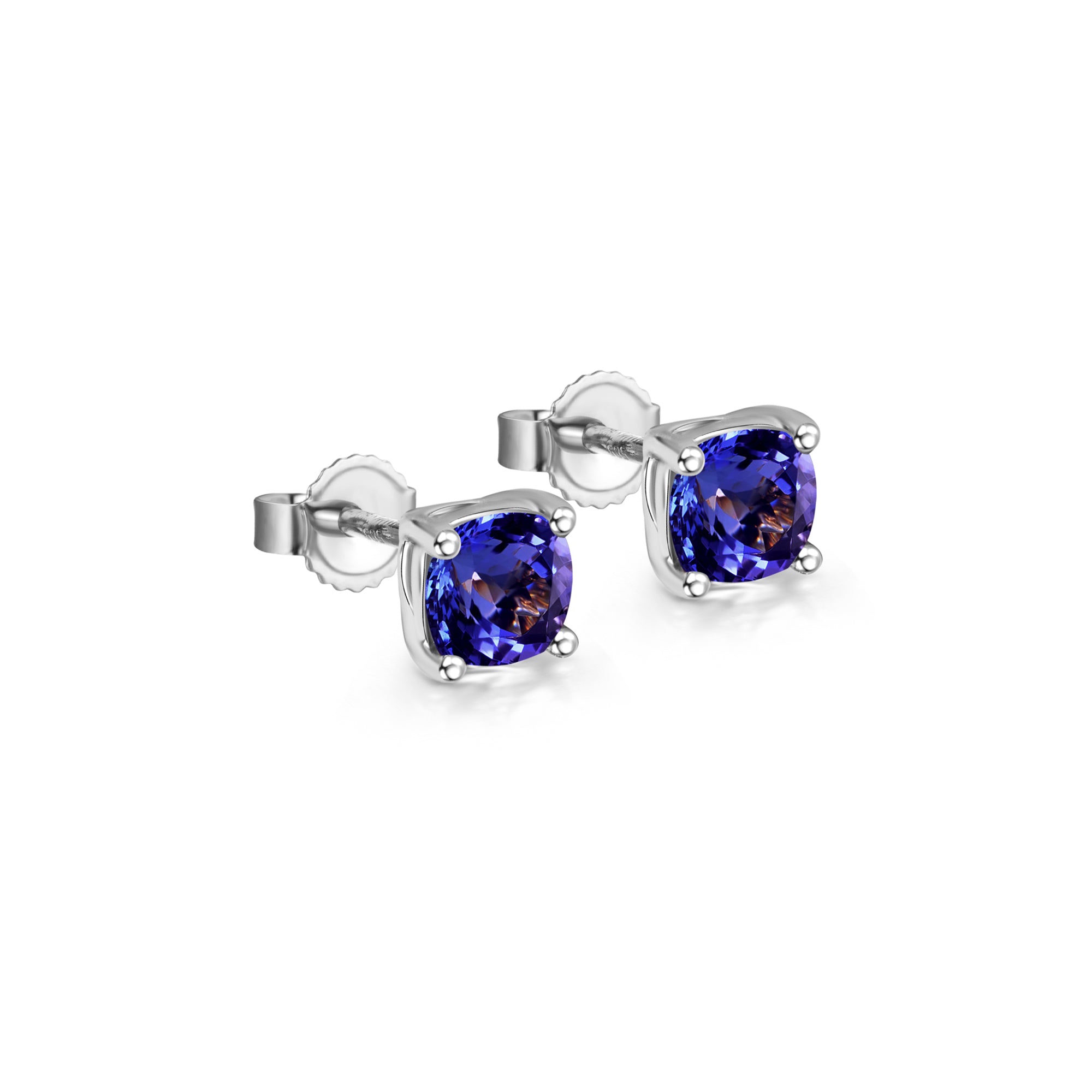 Tanzanite Solitaire Earrings - Shimansky Jewelry